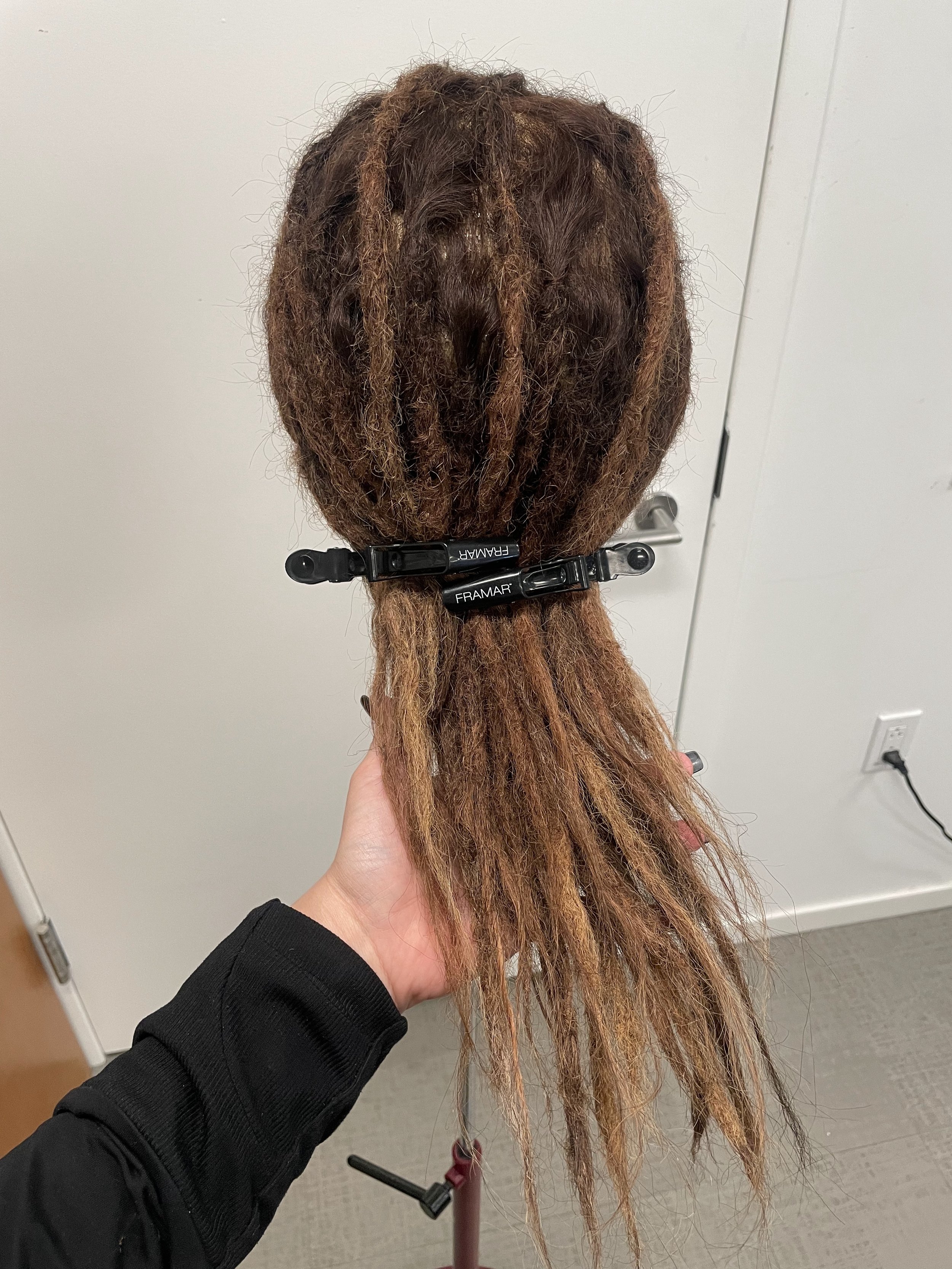 Process - Hero wig density and coloring check, back