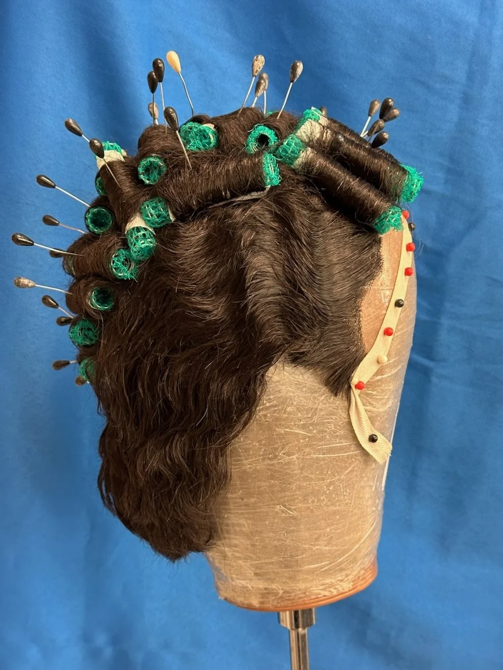  Before wig being prepped, side 