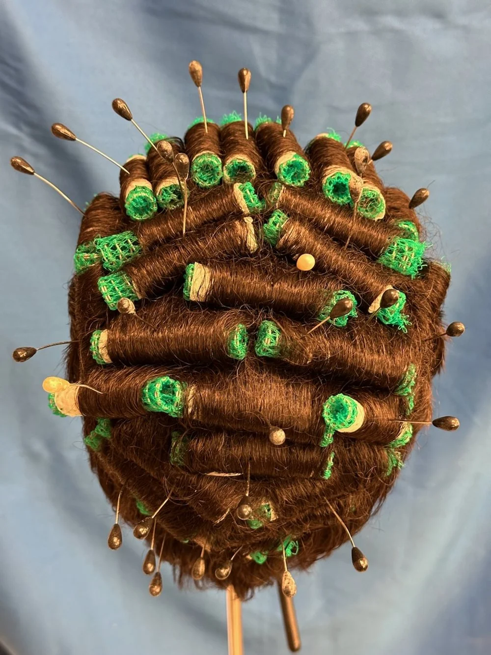  Before wig being prepped, top 