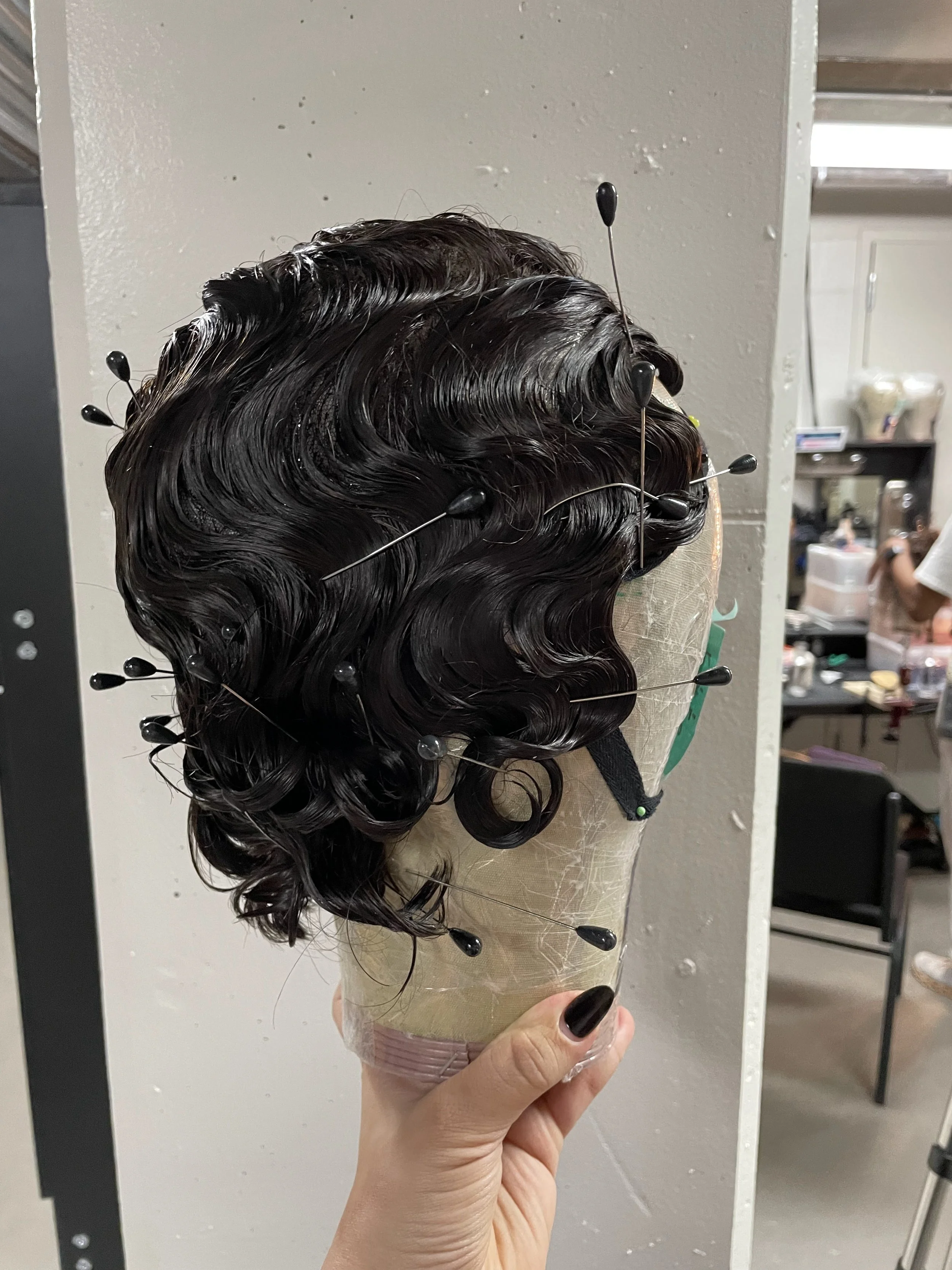  Finished styling on block, side 