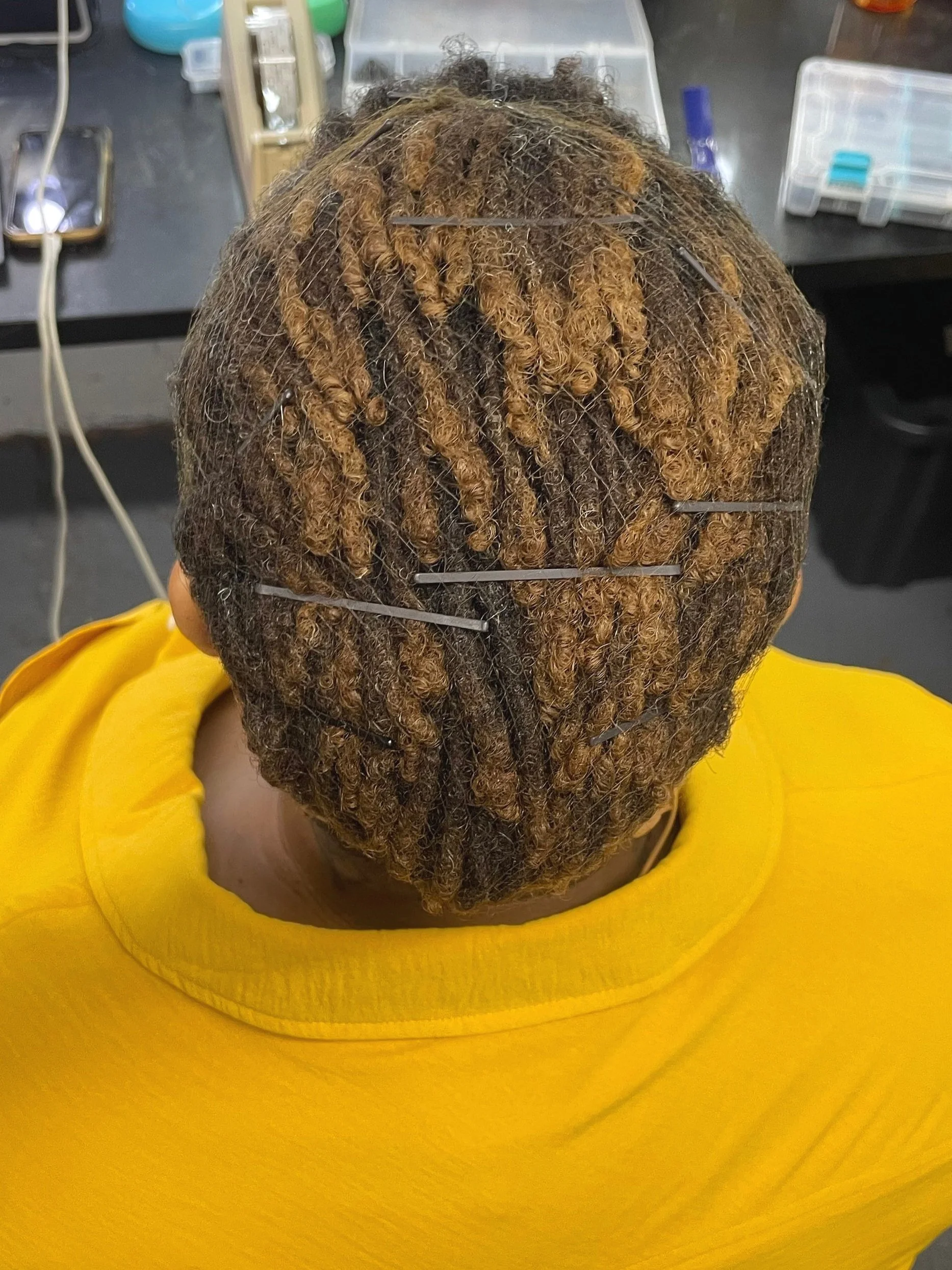  Process, hair prep back 