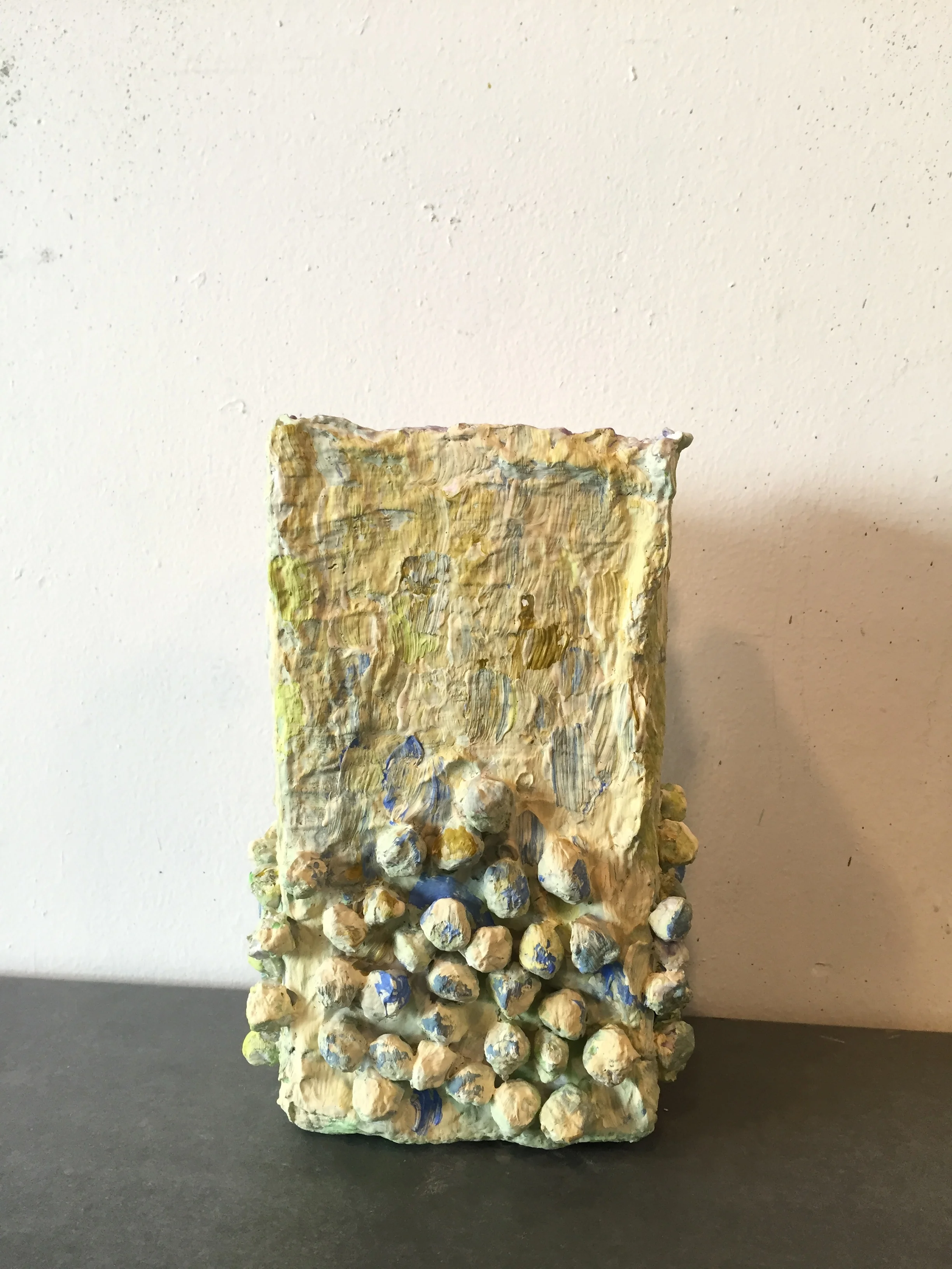 vase that can't hold water 2018 gouache on handmade paper