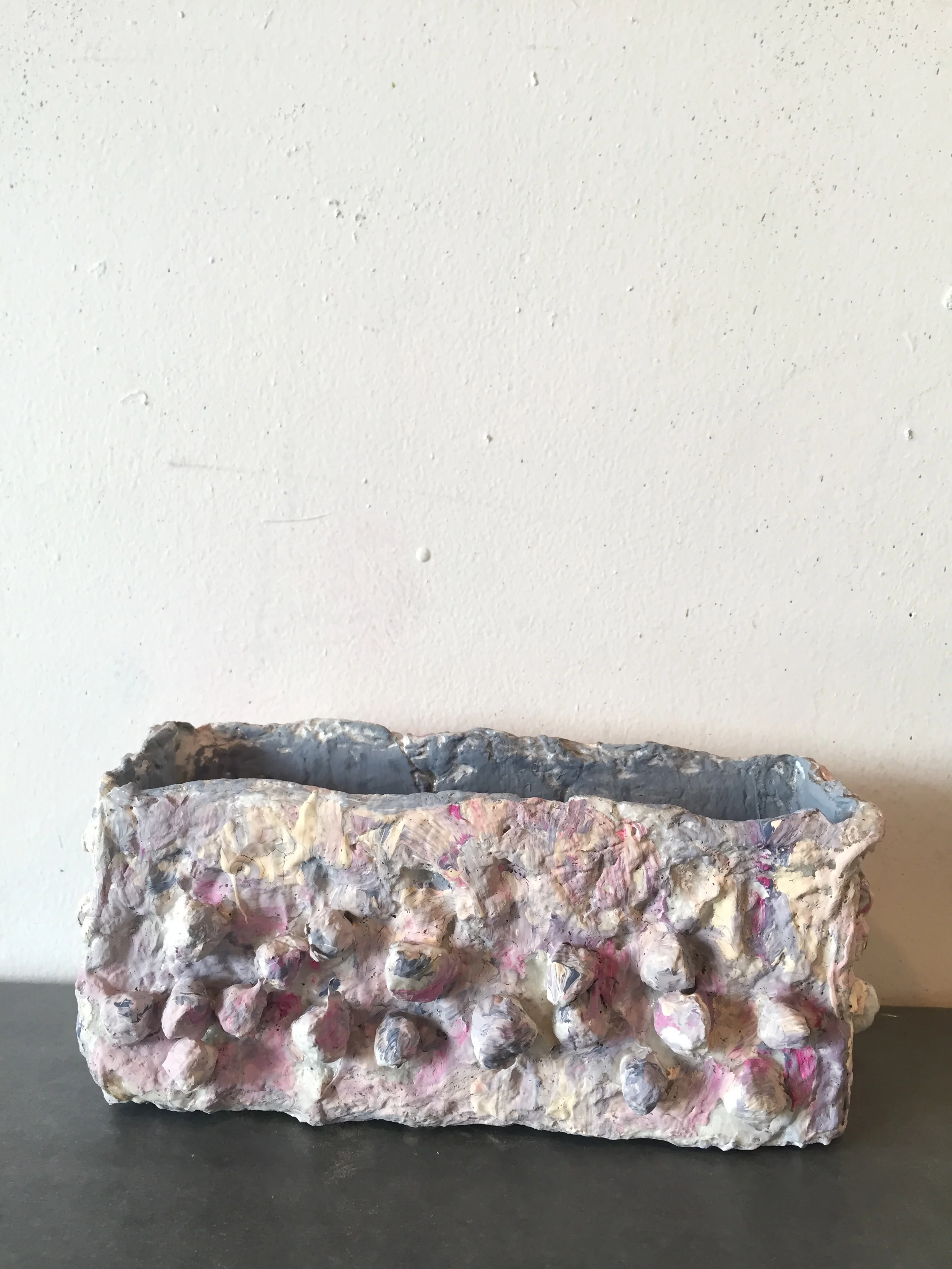 vase that can't hold water 2018 gouache on handmade paper