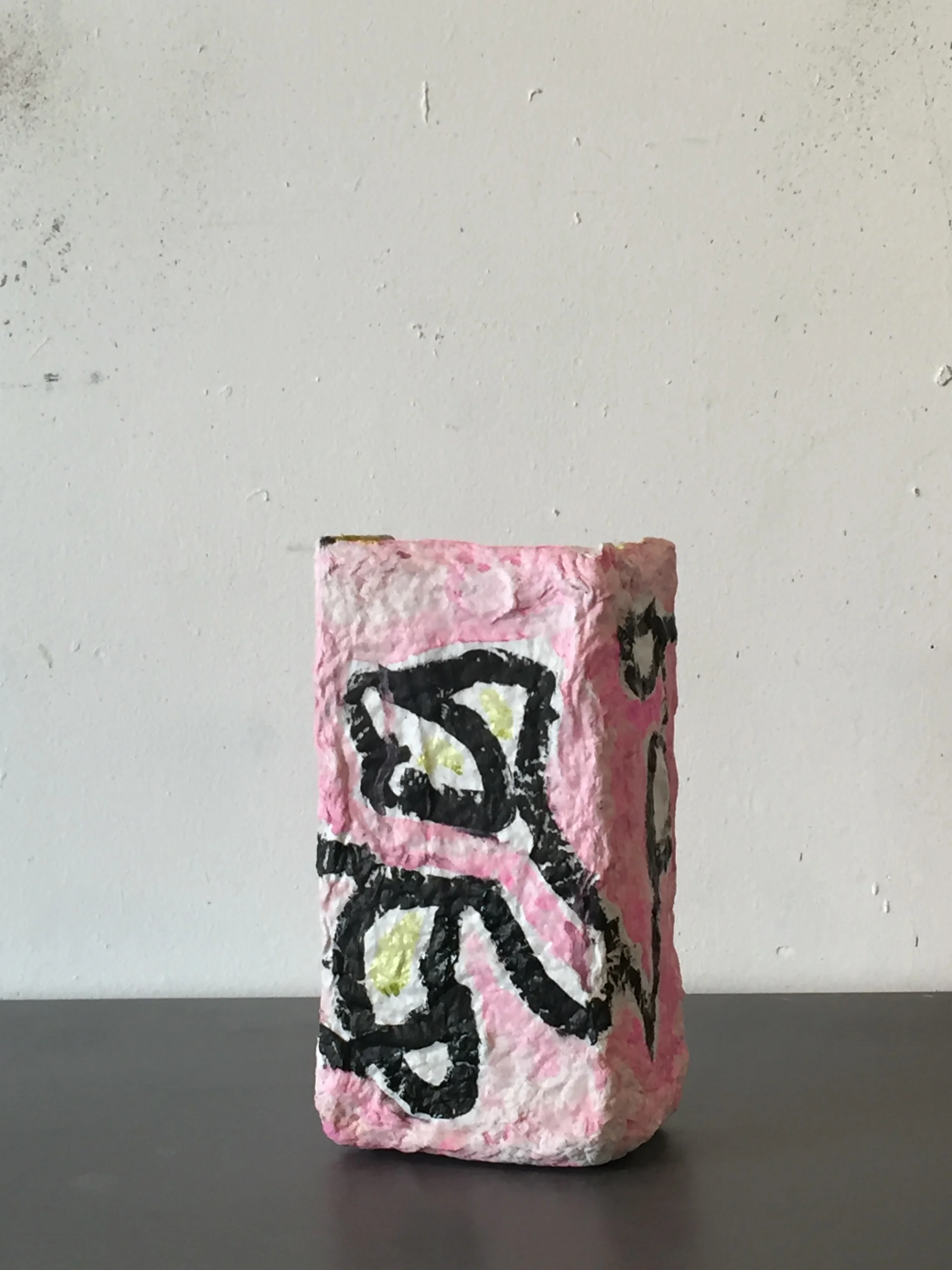 vase that can't hold water 2018 gouache on handmade paper