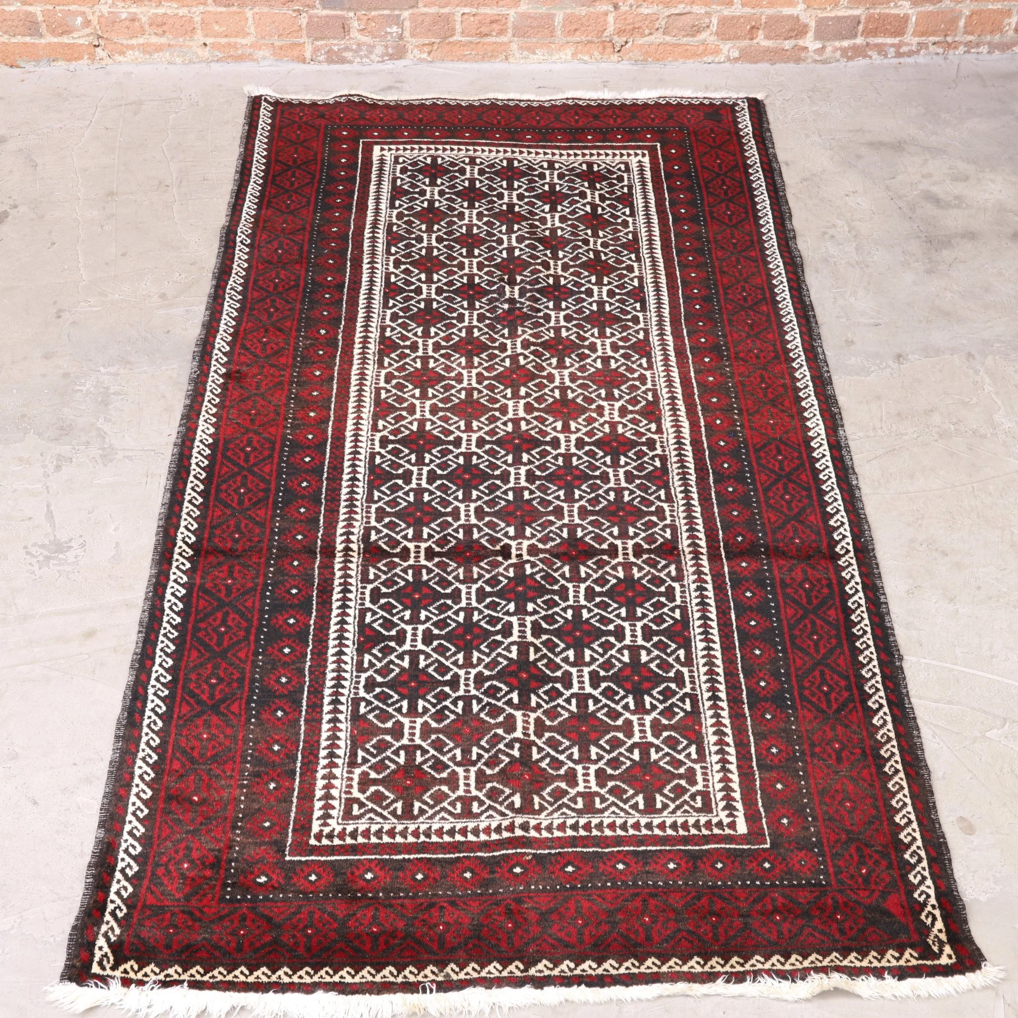 Afghan Baluch Rug 6'6