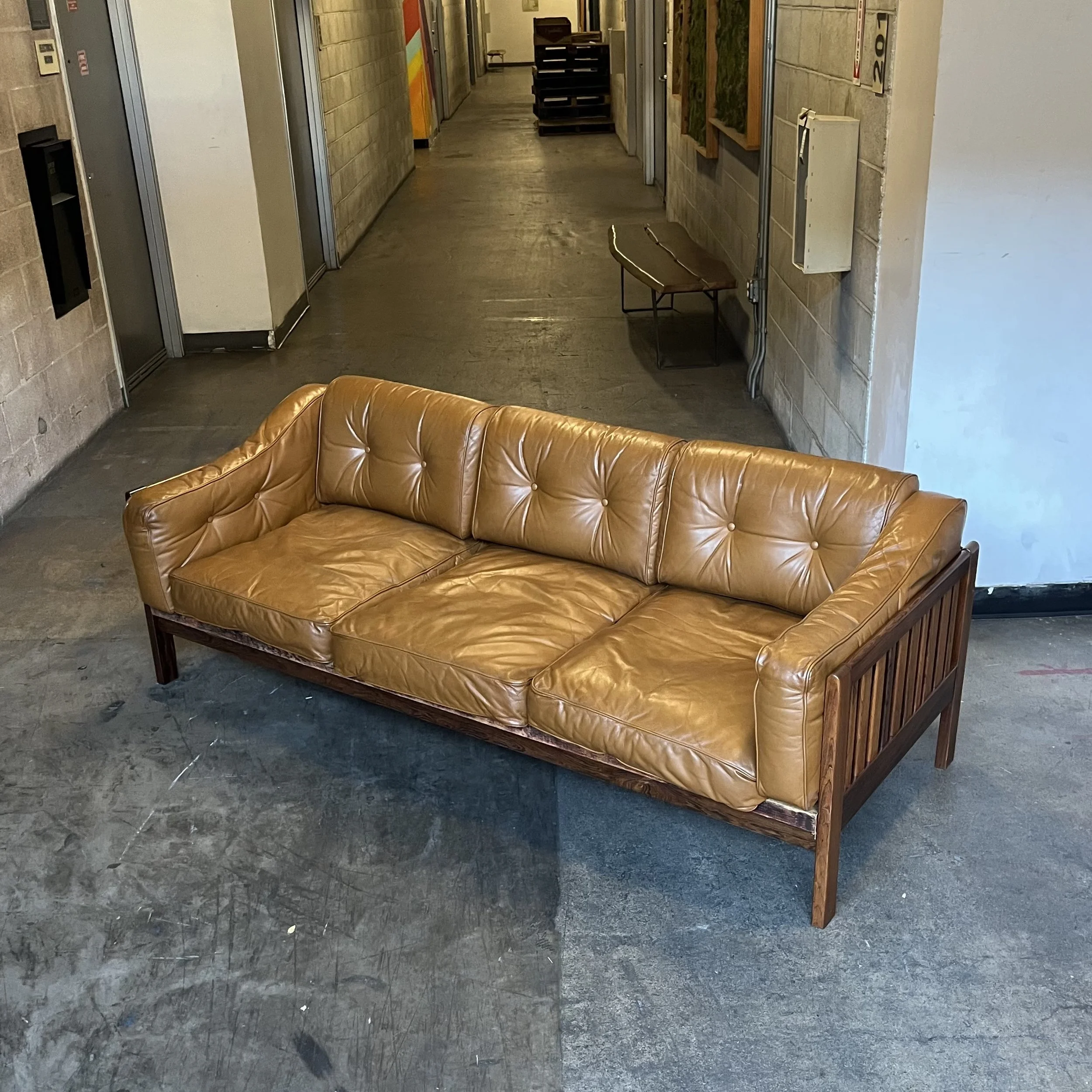 Ingvar Stockum 'Monte Carlo' Brazilian Rosewood Sofa, Sweden