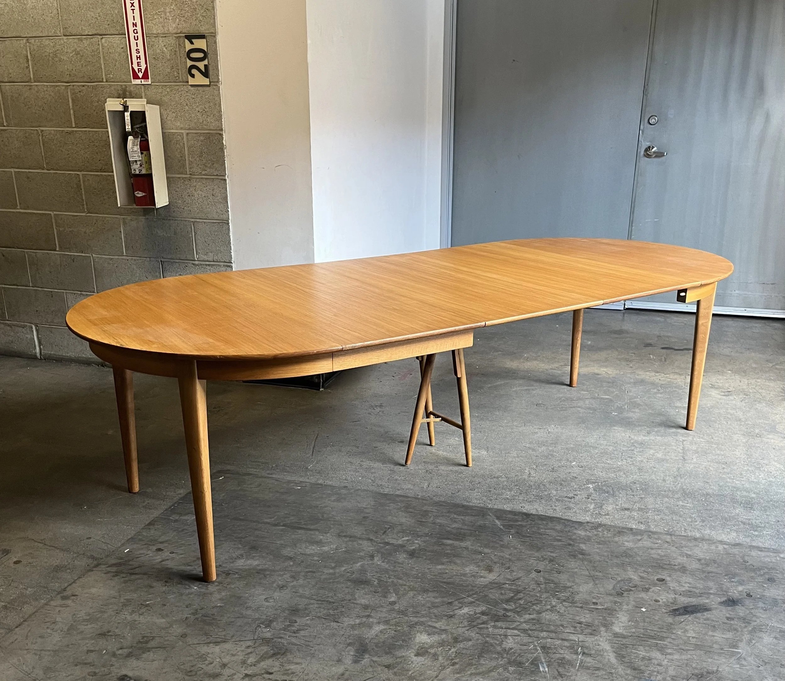 Teak Extendable Round Dining Table, Denmark