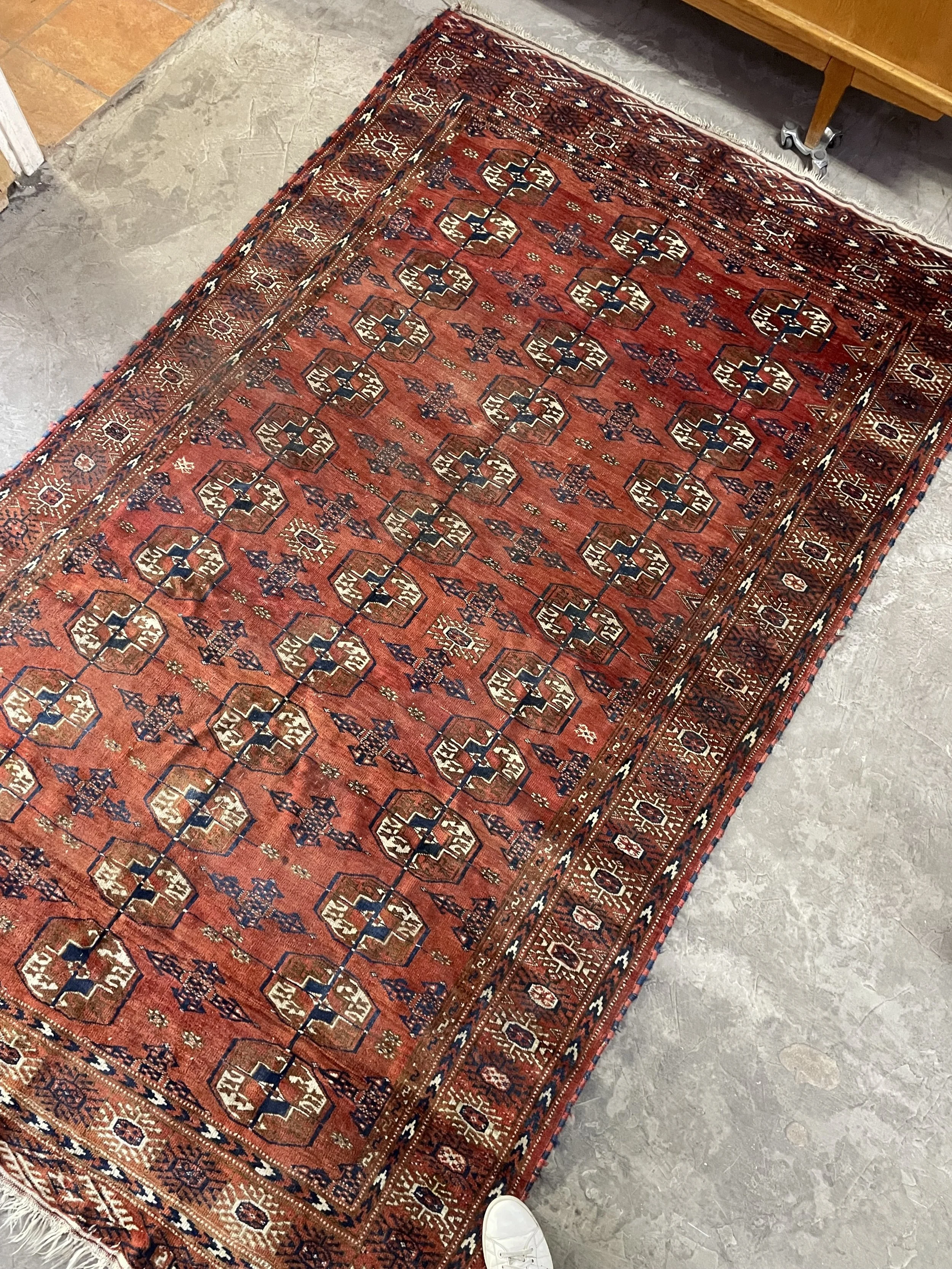 Turkmen-Afghan Rug 9'6" x 5'9" c. 1930