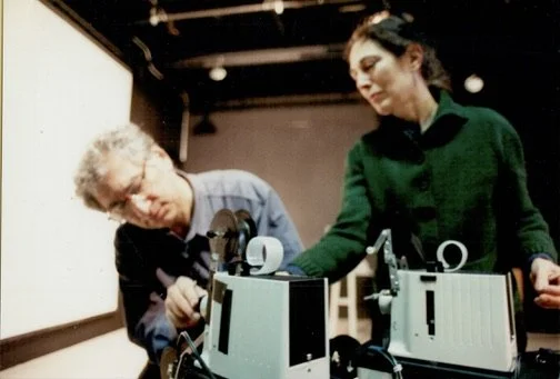 Ken and Flo Jacobs with film projectors