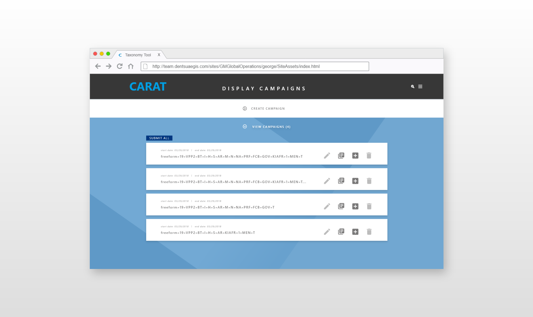  The agency acquired a new major global technology client after the initial release of the taxonomy tool, so we underwent a major overhaul to accommodate the needs of the new client. We updated the UX based on feedback from the tool's initial release