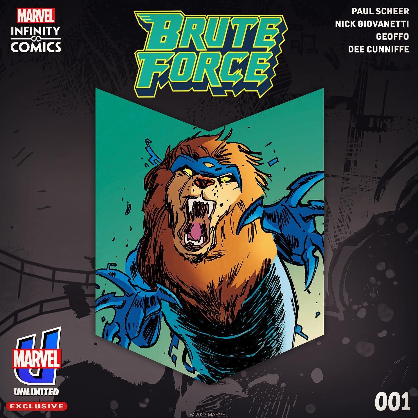 The lovely people at Marvel were gracious enough to let my buddy @paulscheer and I resurrect our favorite forgotten marvel team, BRUTE FORCE, in a new mini series. All 6 chapters are available NOW exclusively on the Marvel Unlimited app. Please check