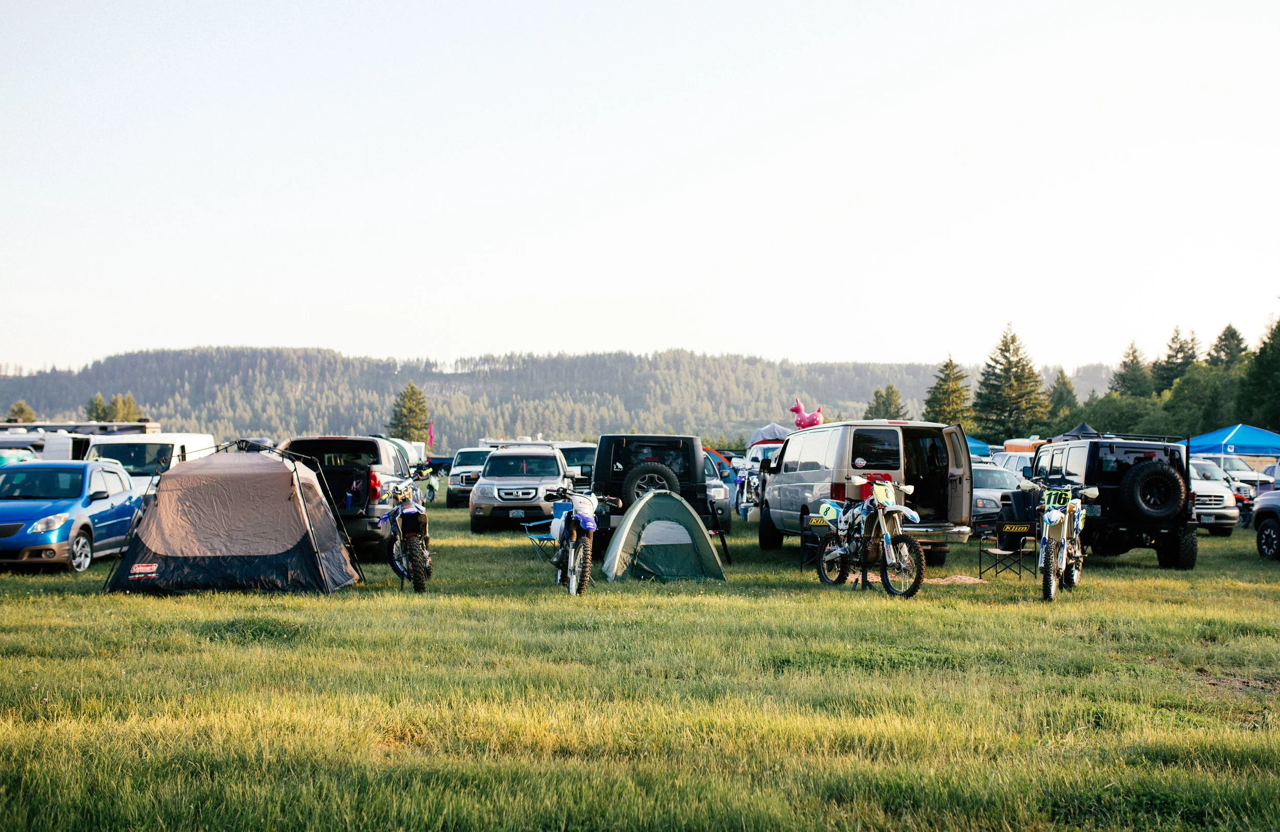 Camping at the beautiful Washougal MX Park