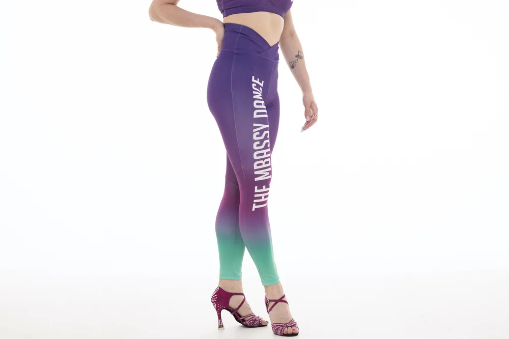 High Crossover Waist Lycra Dance Leggings — The MBassy Dance