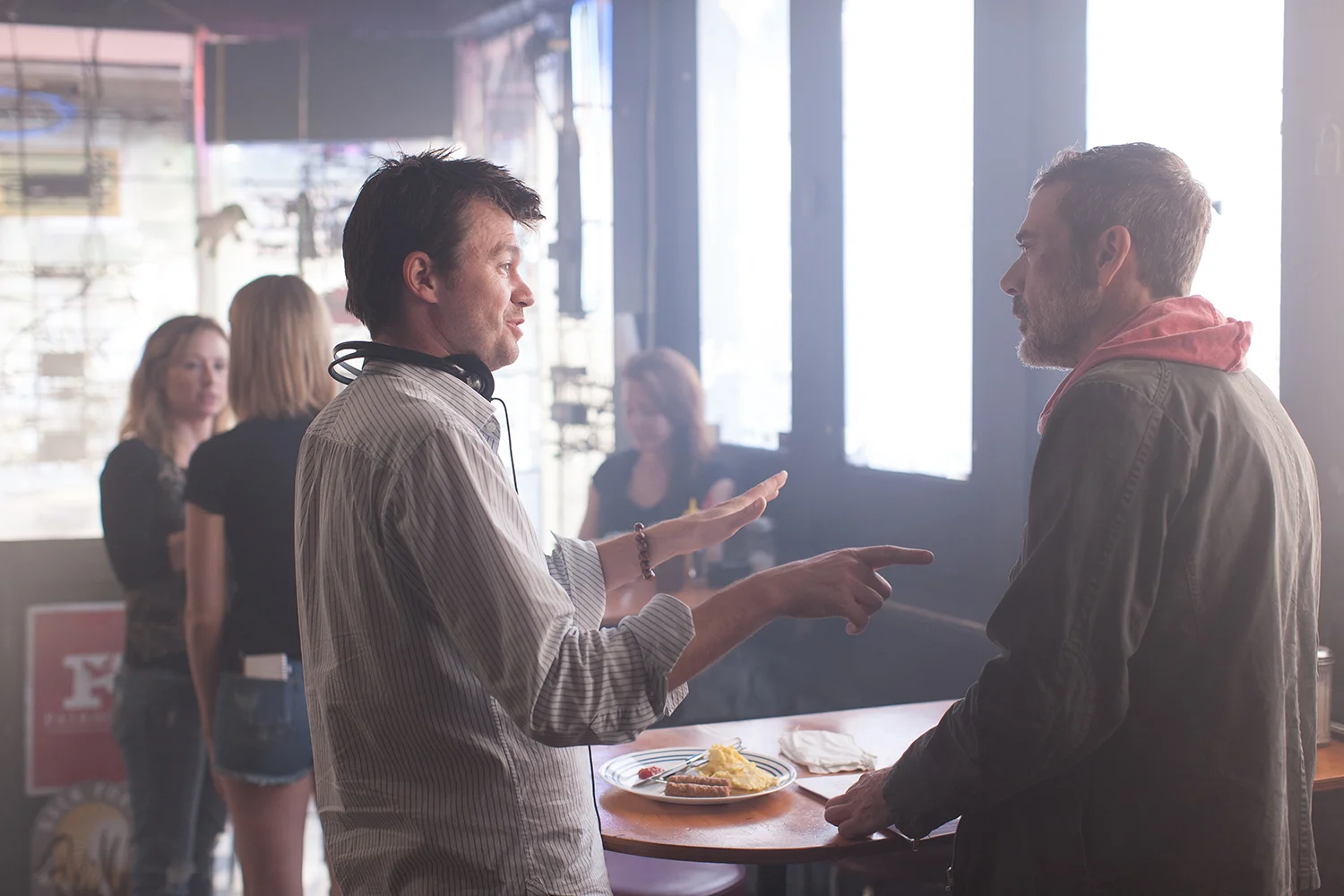 Director-Scott-Mann-and-Jeffrey-Dean-Morgan-filming-Heist.jpg