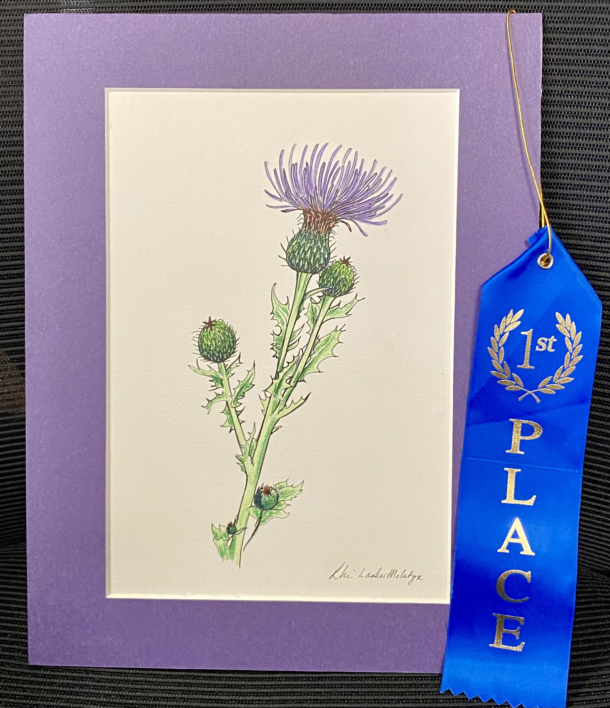 Native Purple Thistle, 2023 (SOLD)