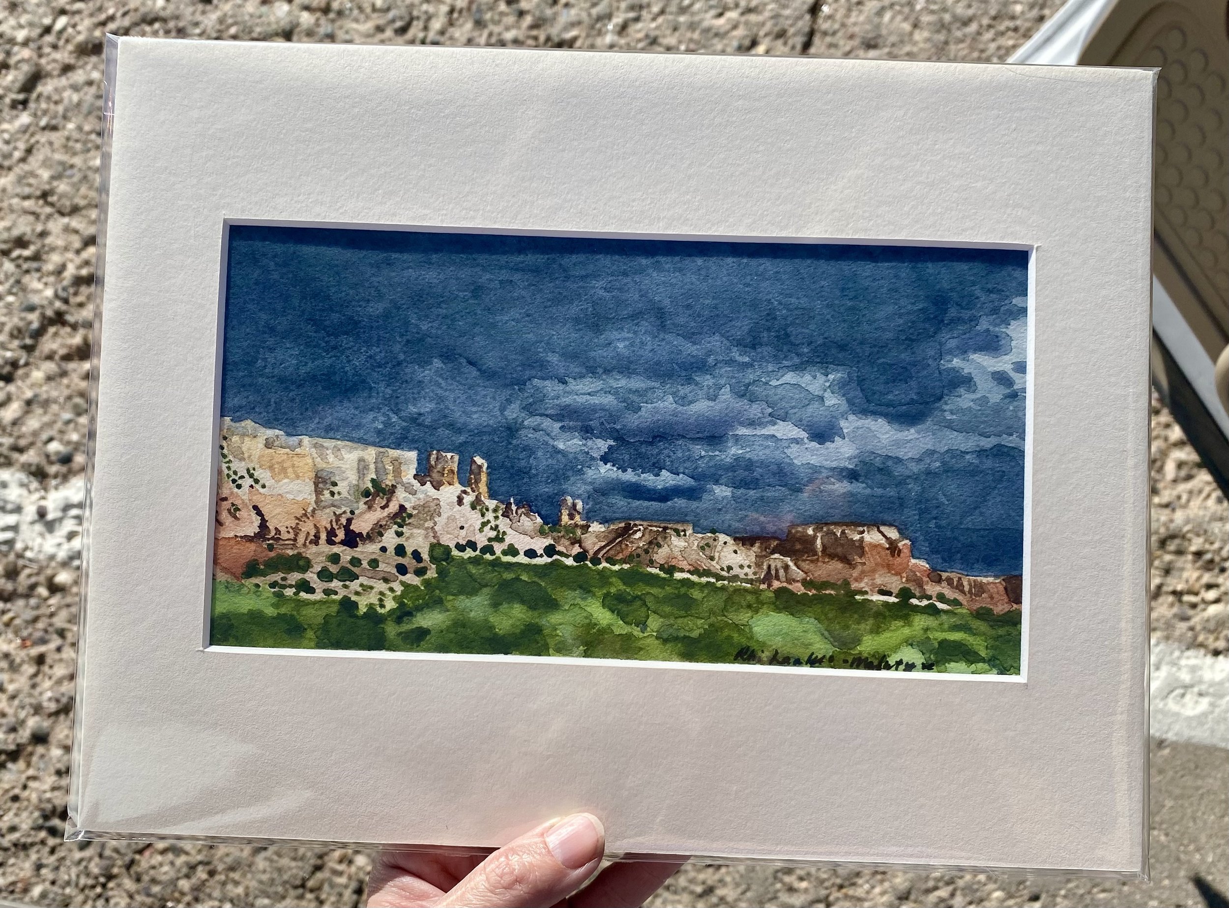 Moody Sky Over Abiquiu, 2023 ($150)