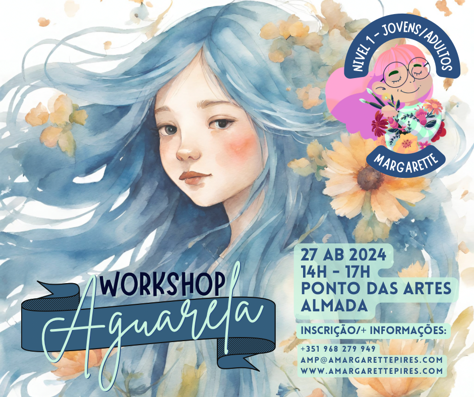 Workshop de Iniciação à Aguarela - Papel, Pincel, Aguarela