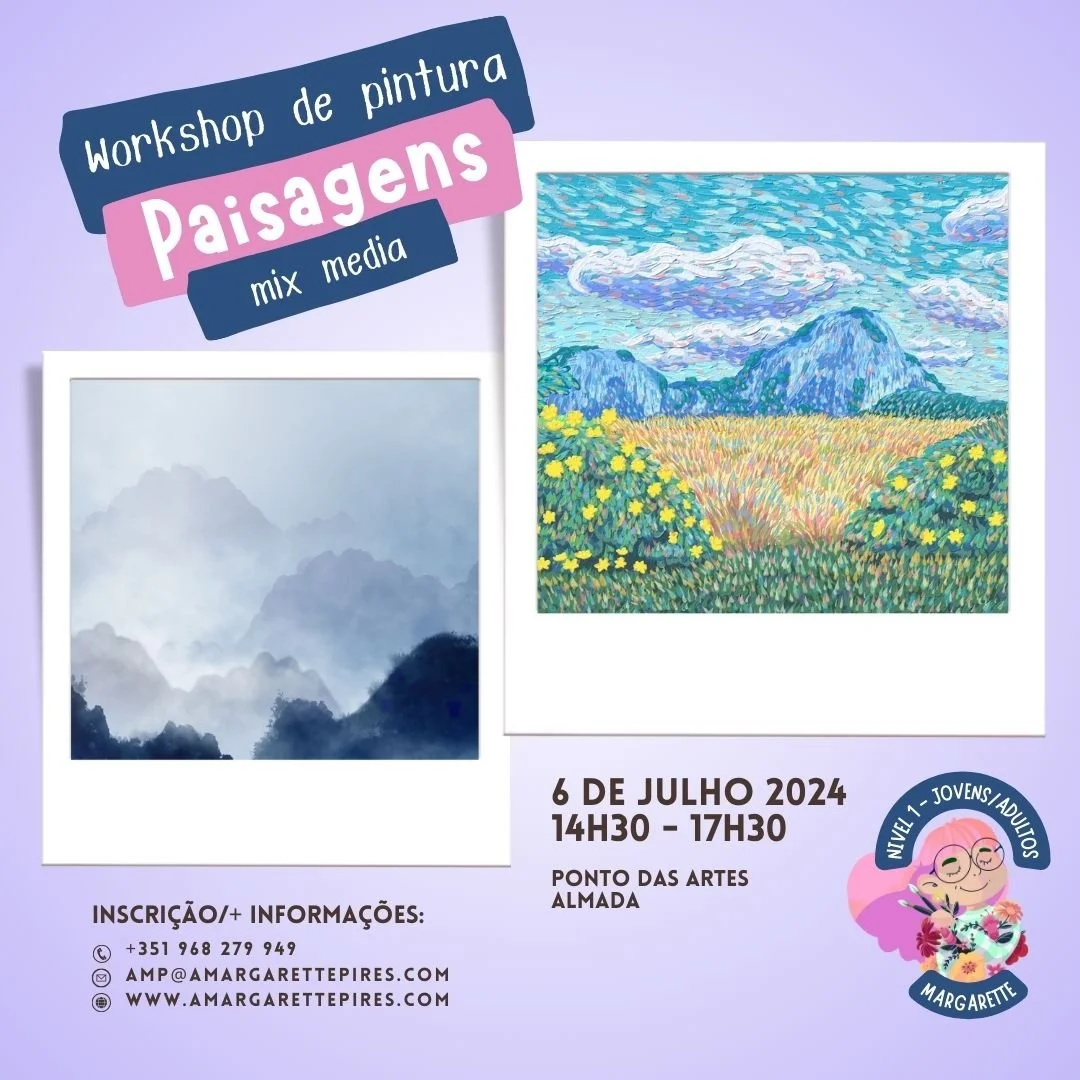Workshop Paisagens Mix Media