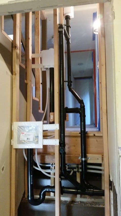 Laundry room Rough in plumbing