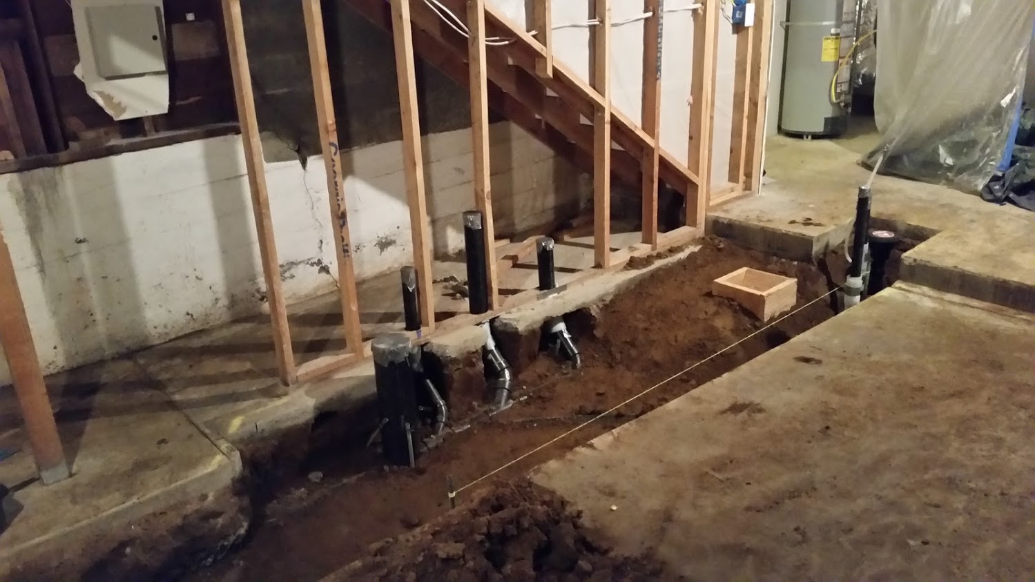 Ground work plumbing residential