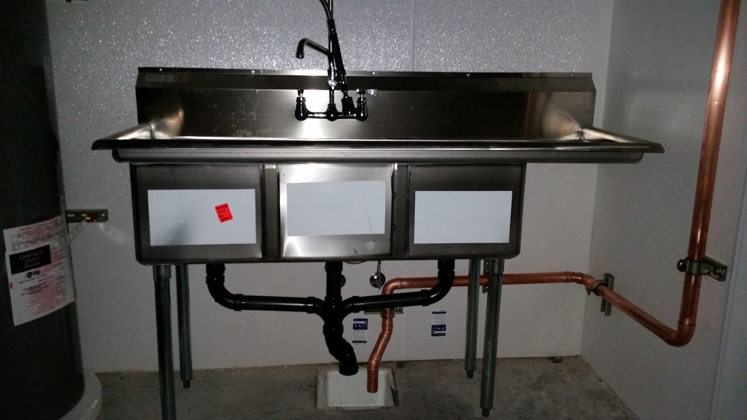 Scullery sink commercial plumbing