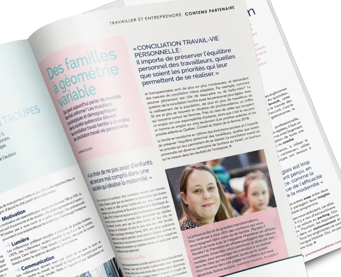 Des familles à géométrie variable