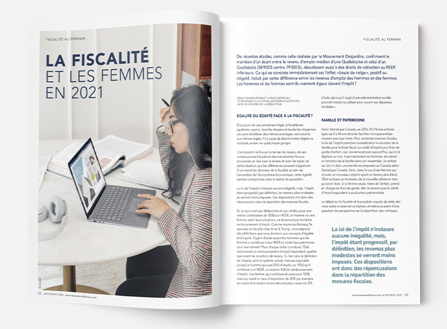 Le numéro de l'automne 2021 est à la poste 