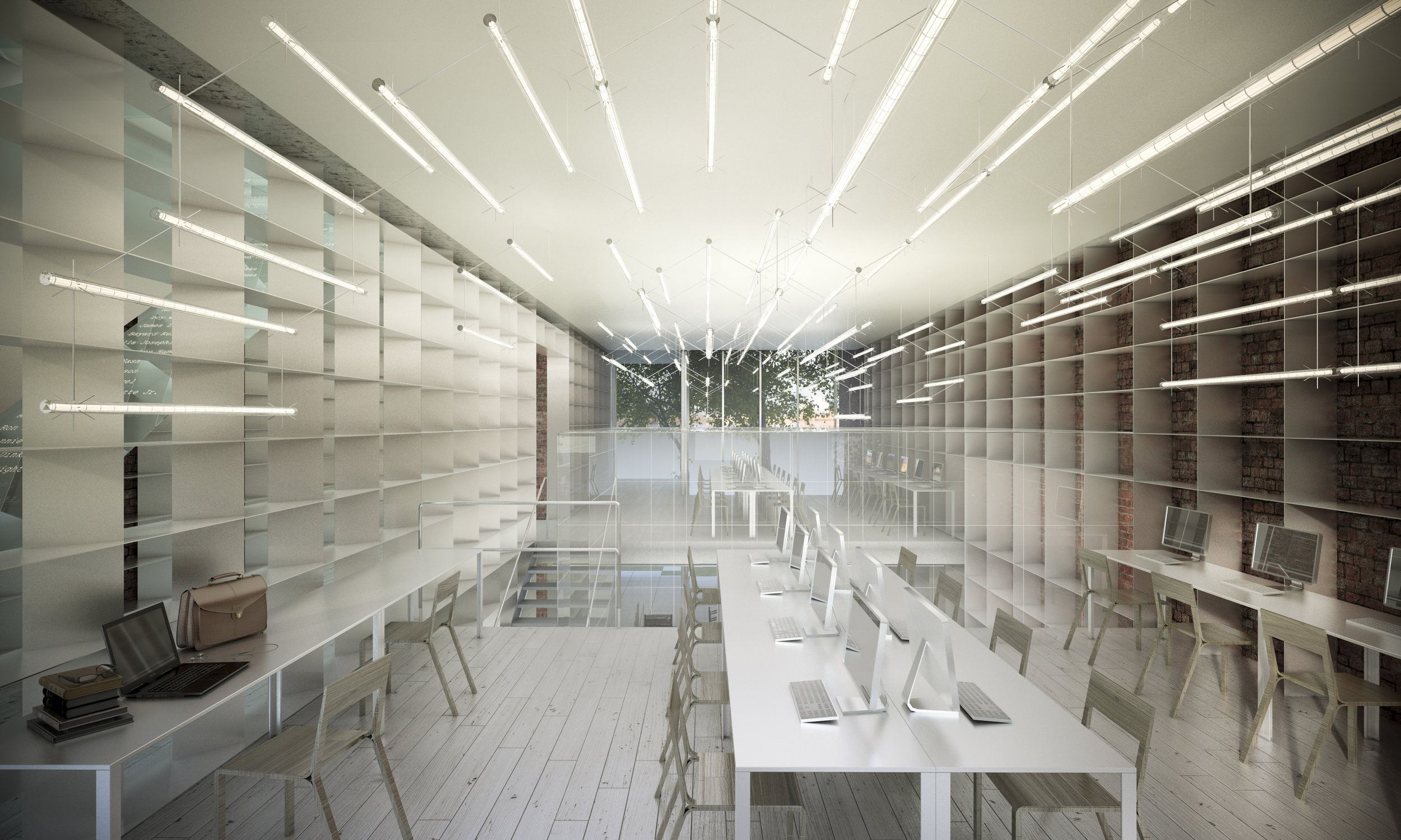 *Multiplicities was a winner of a 2014 Award of Merit from the New York chapter of the AIA and a 2014 American Library Association/International Interior Design Association Award for a project “on the boards” for the Harlem Law Library project.