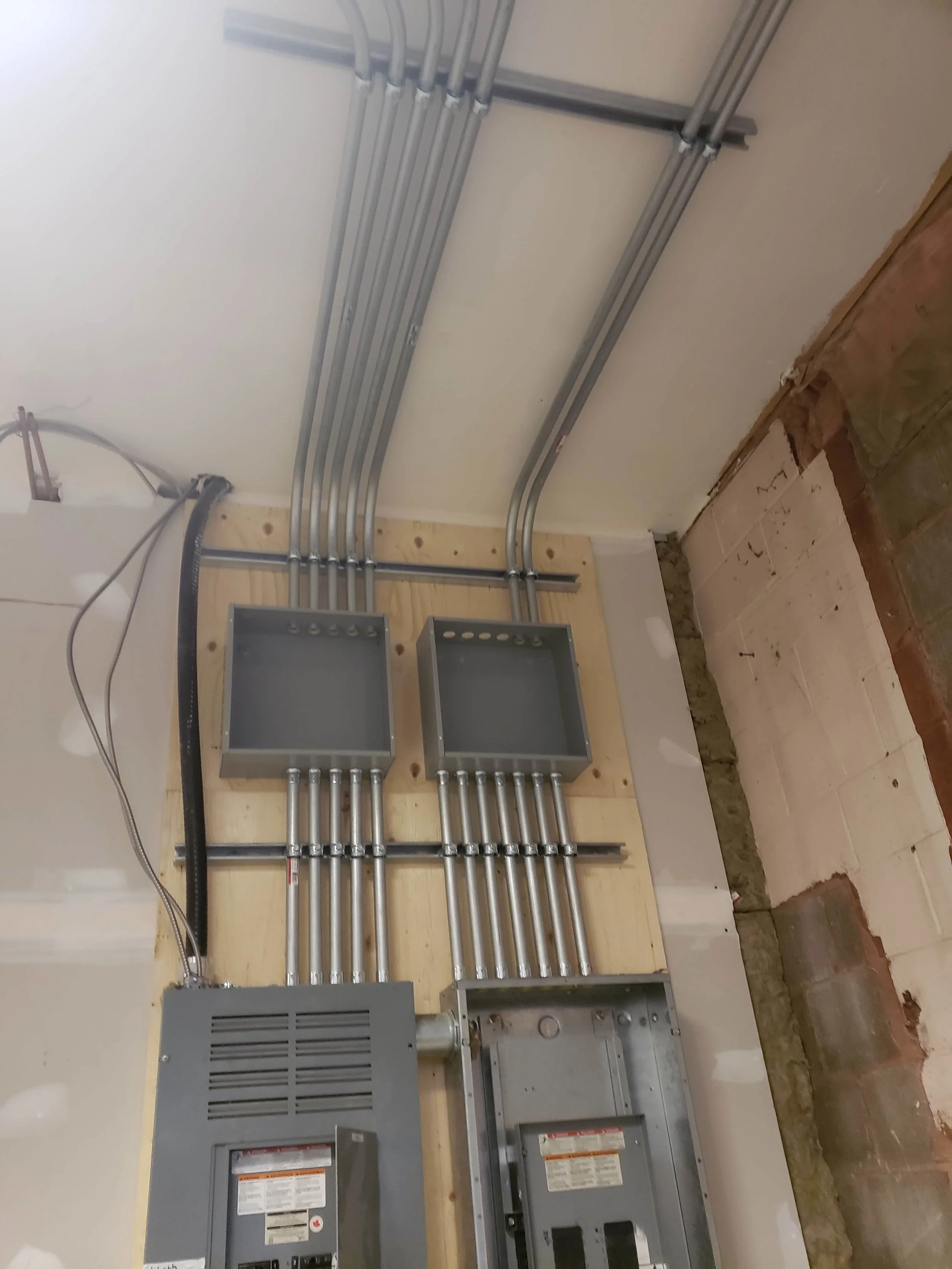 New electrical panel hook ups looking so good!