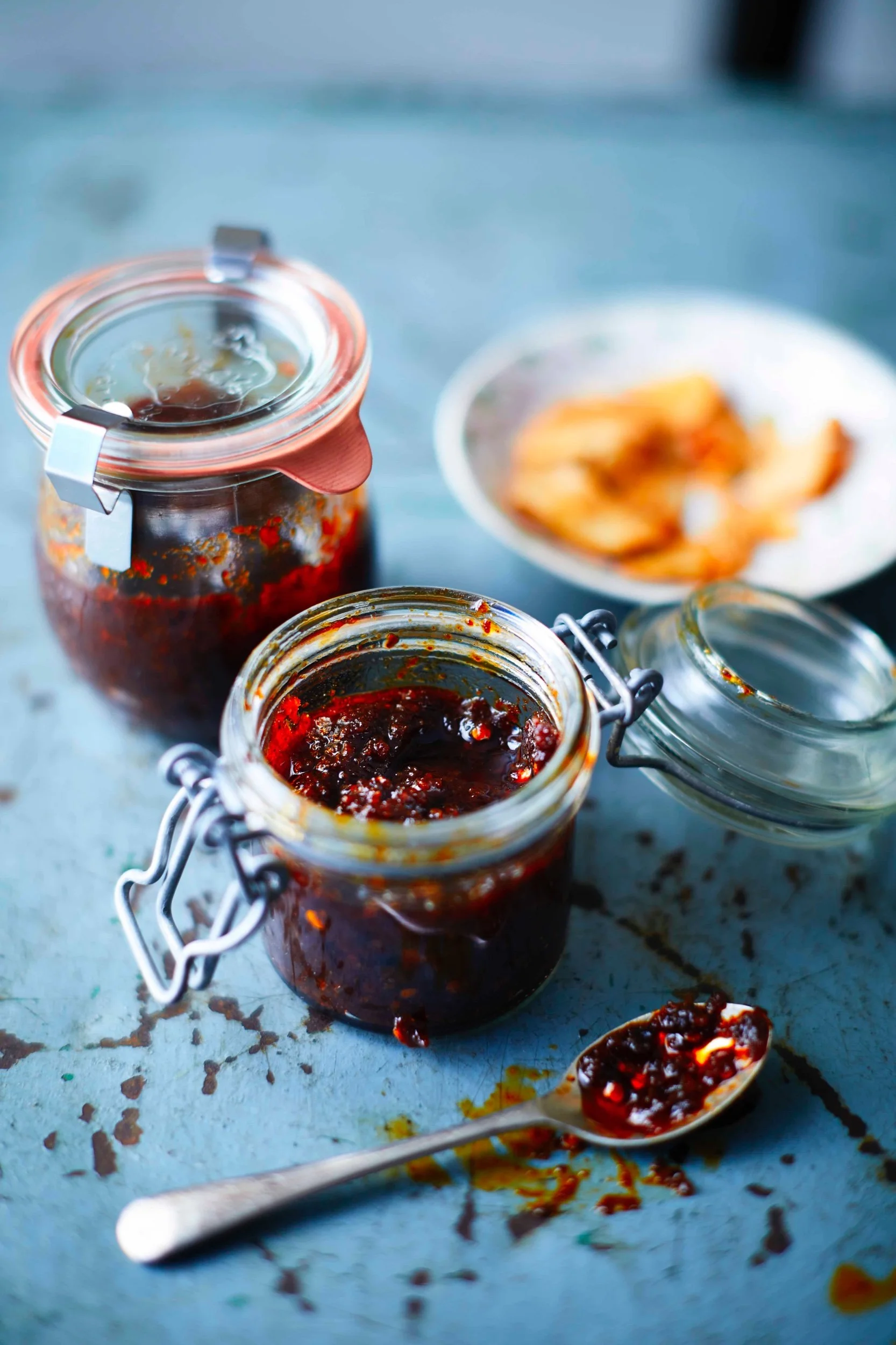Nahm prik pao, deep-fried Thai chilli jam with shallots, garlic and tamarind, recipe by Sebby Holmes
