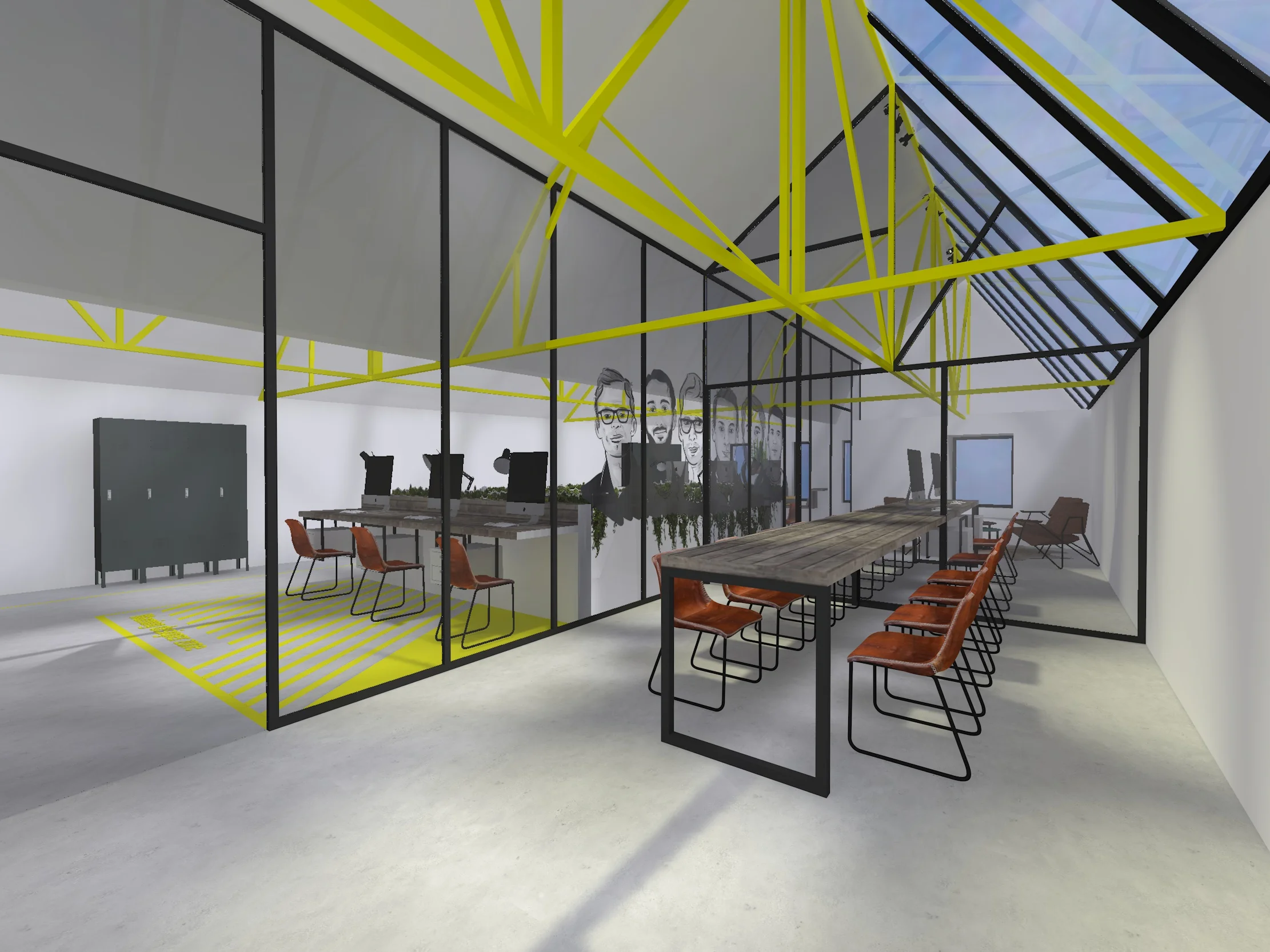 De ontwerpers staan indirect met elkaar in contact waardoor de verbondenheid tussen de collega’s word versterkt.