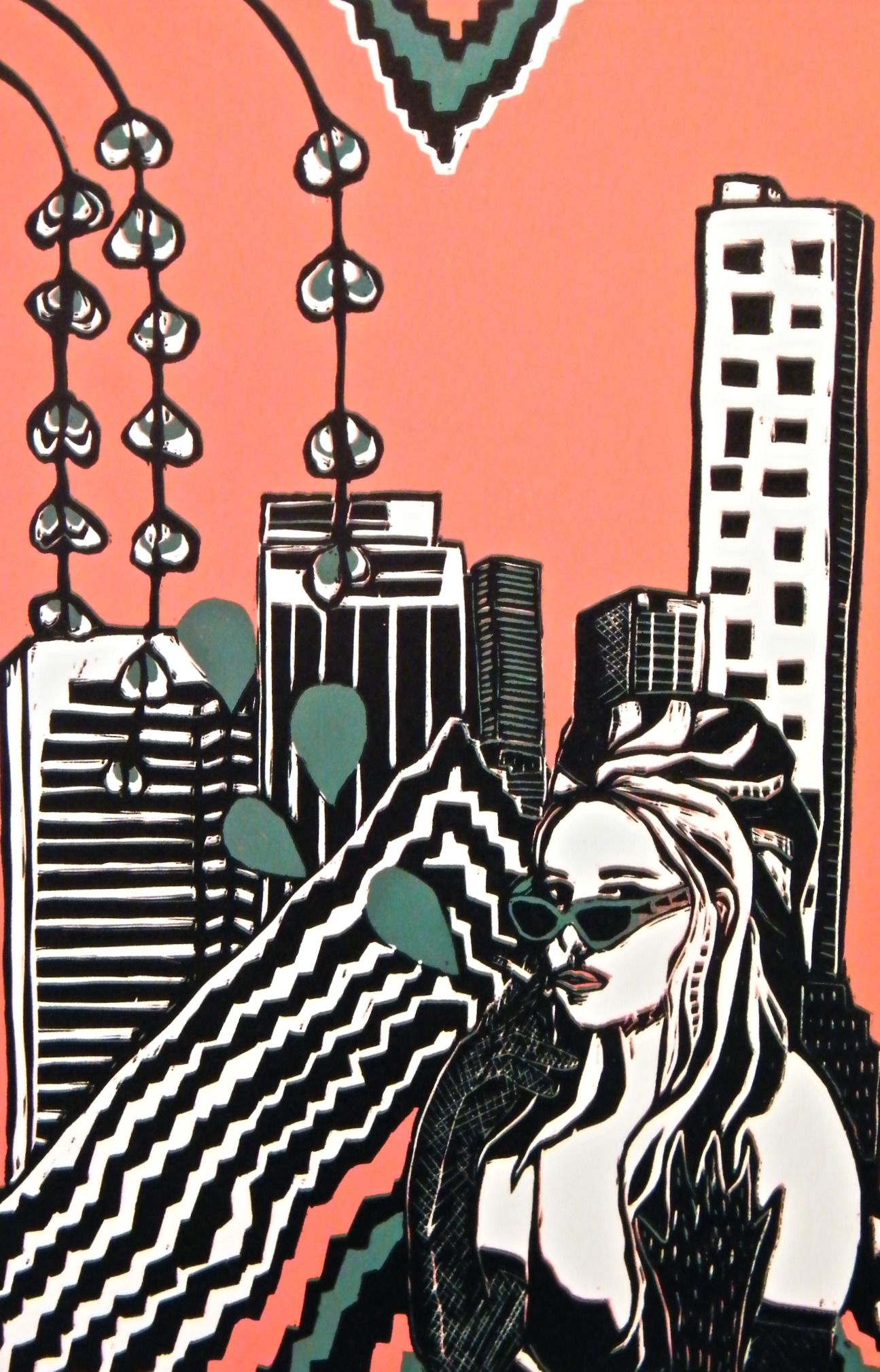  linocut 2012 