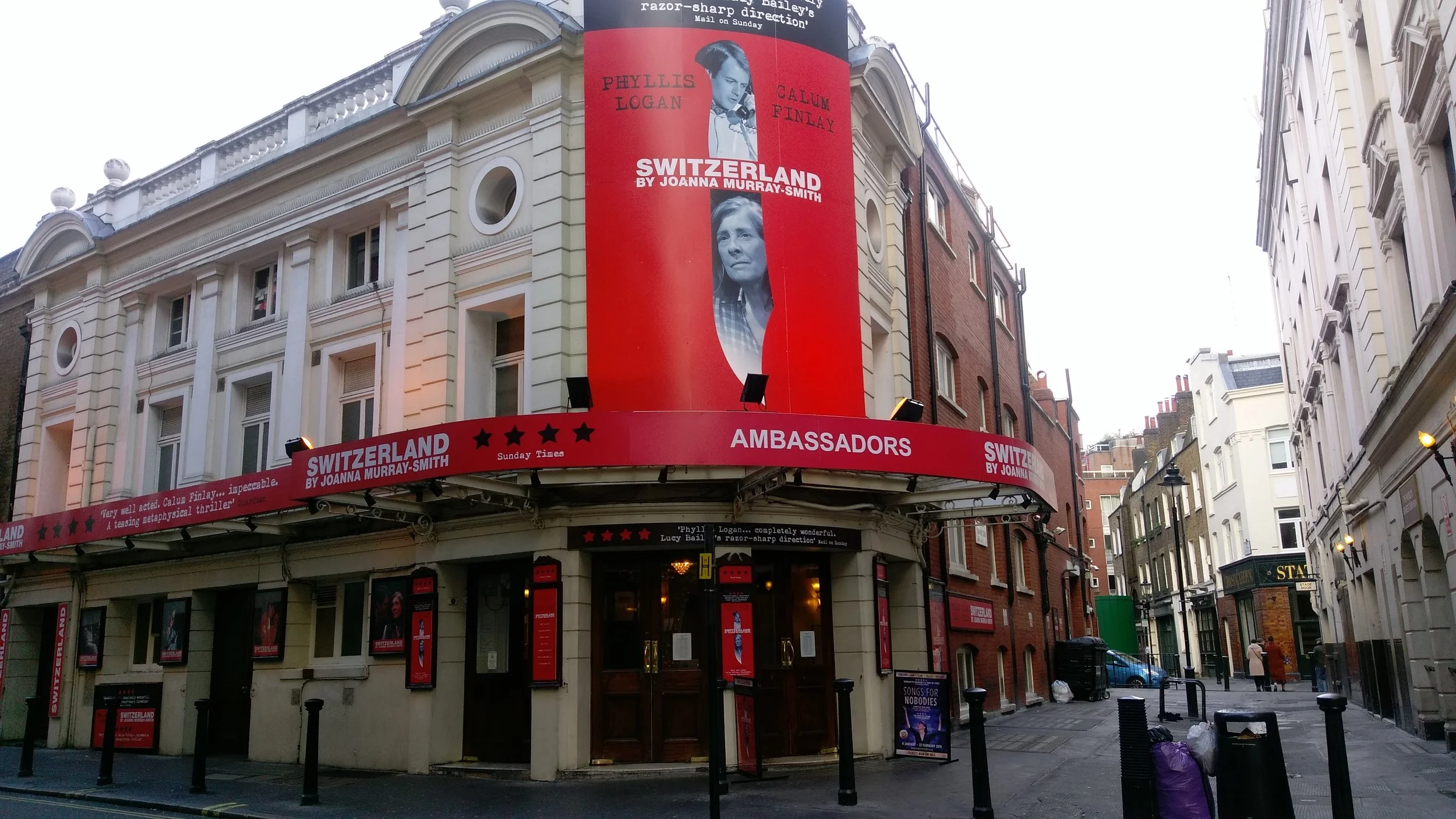 The Ambassadors Theatre from Litchfield Street