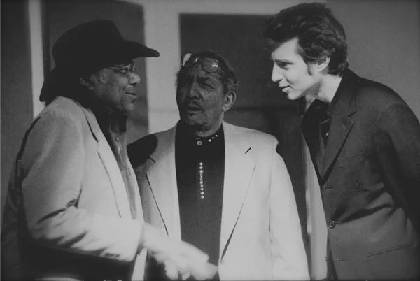L to R: Horace Silver, Gerald Wiggins and Benny Green at Jazz Bakery in Los Angeles in 2002. Photo Credit: Chuck Koton