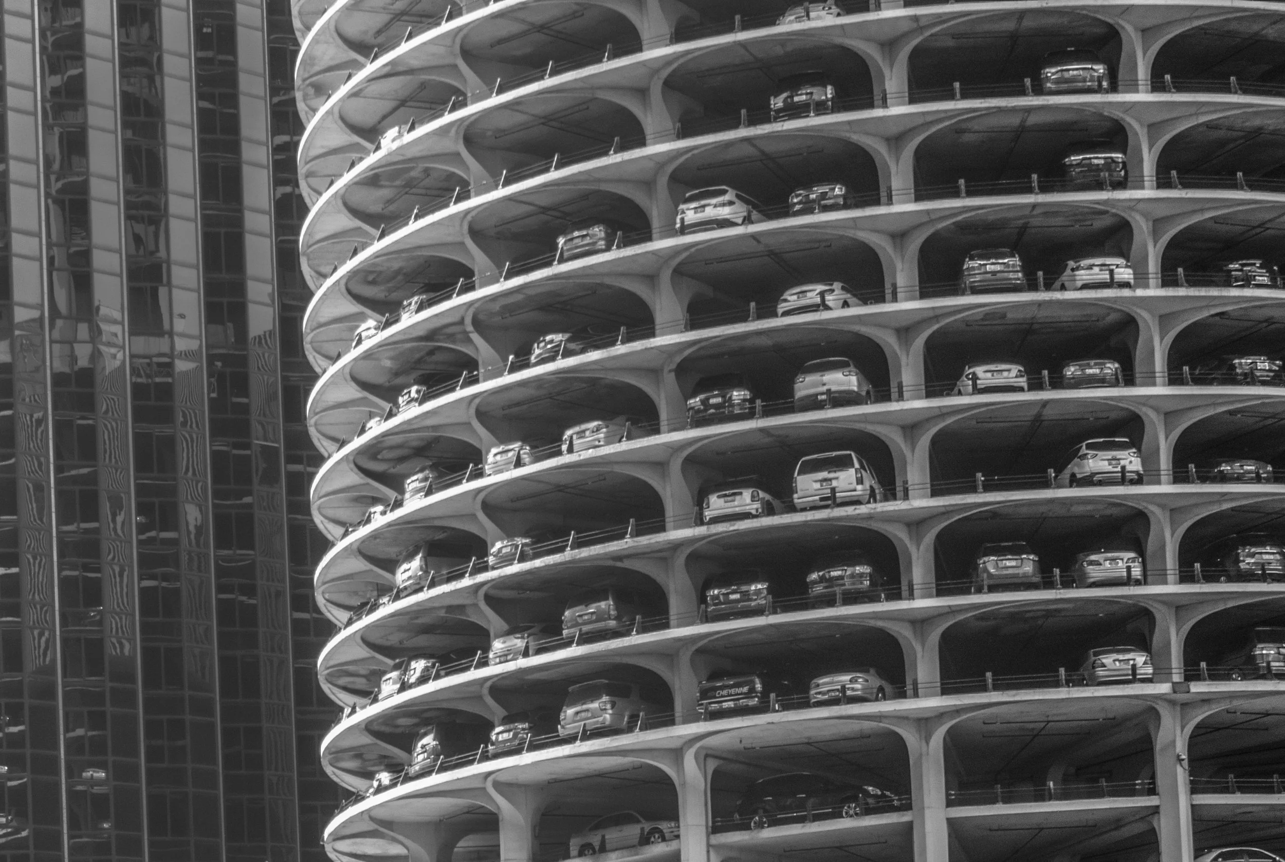 Chicago Marina BnW.jpg
