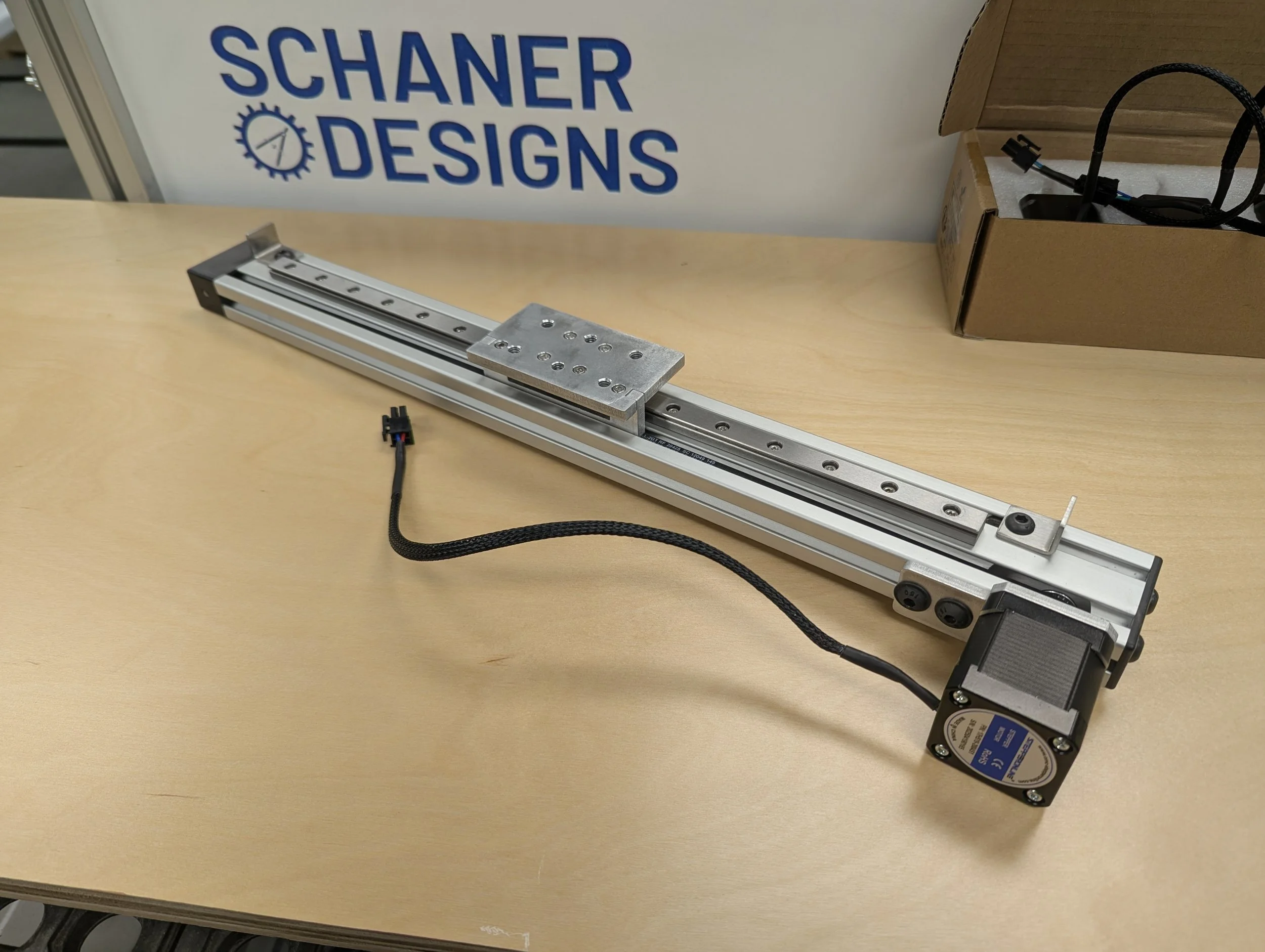 350mm stroke actuator closeup