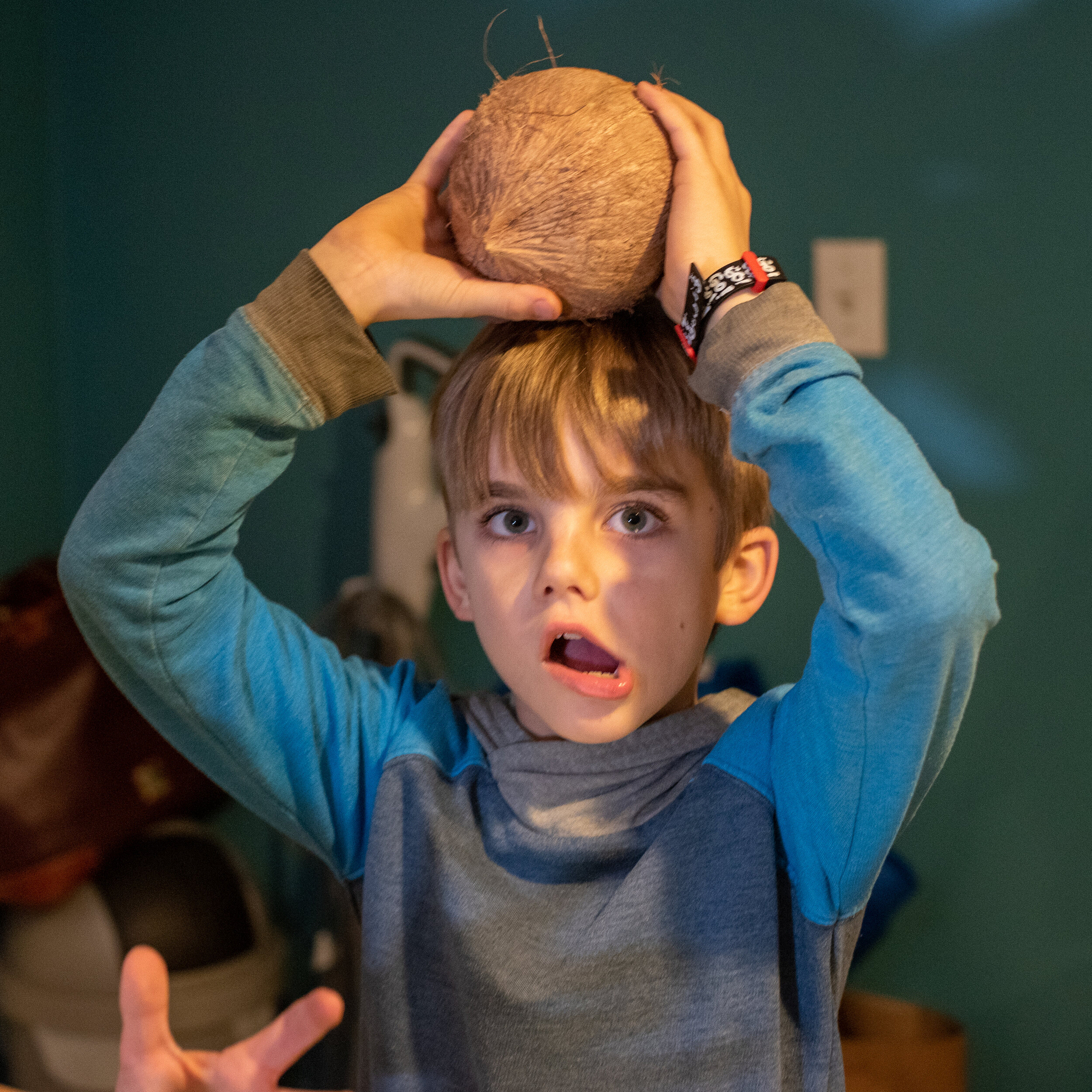 Kid with Coconut