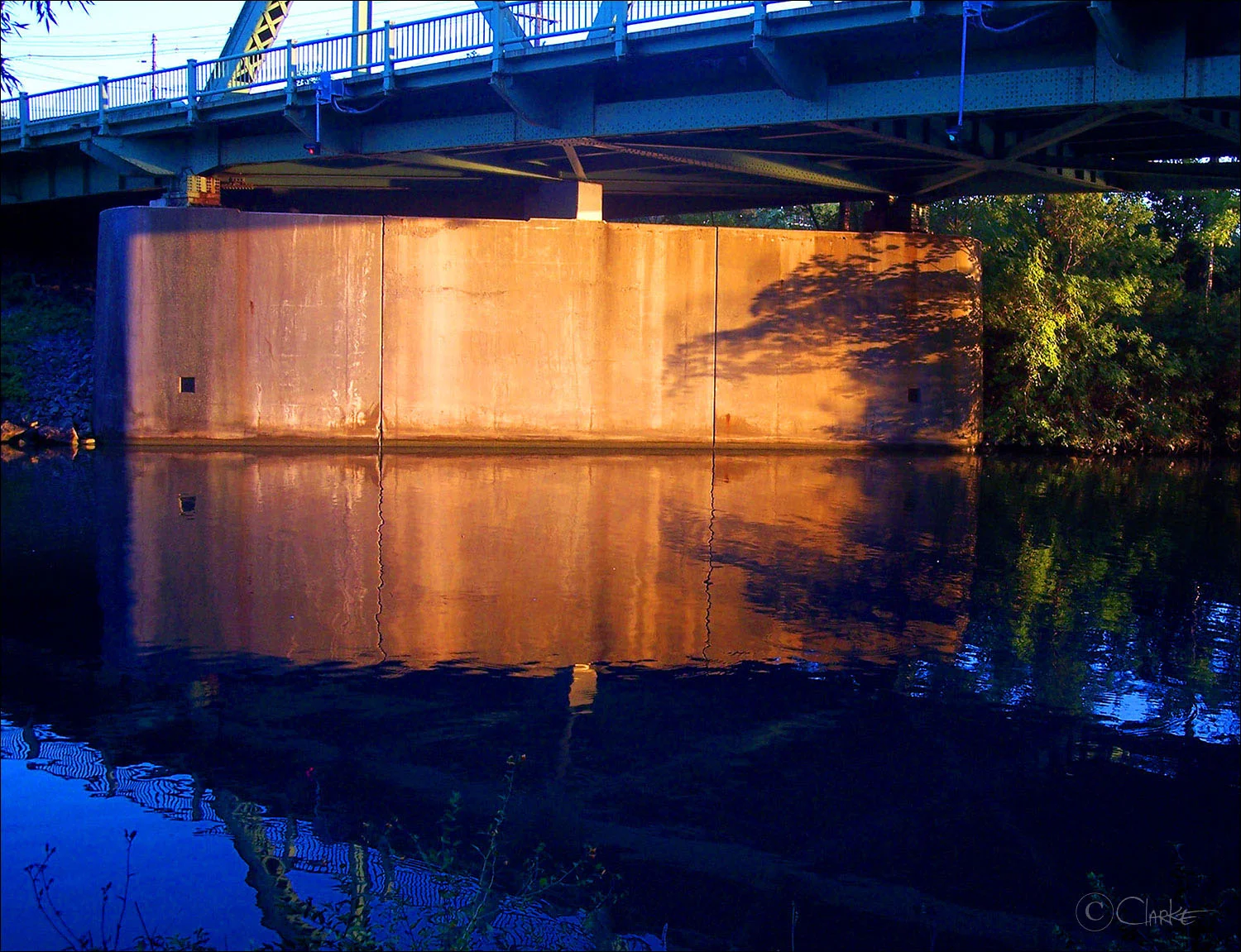 SUNSET UNDER THE BRIDGE
