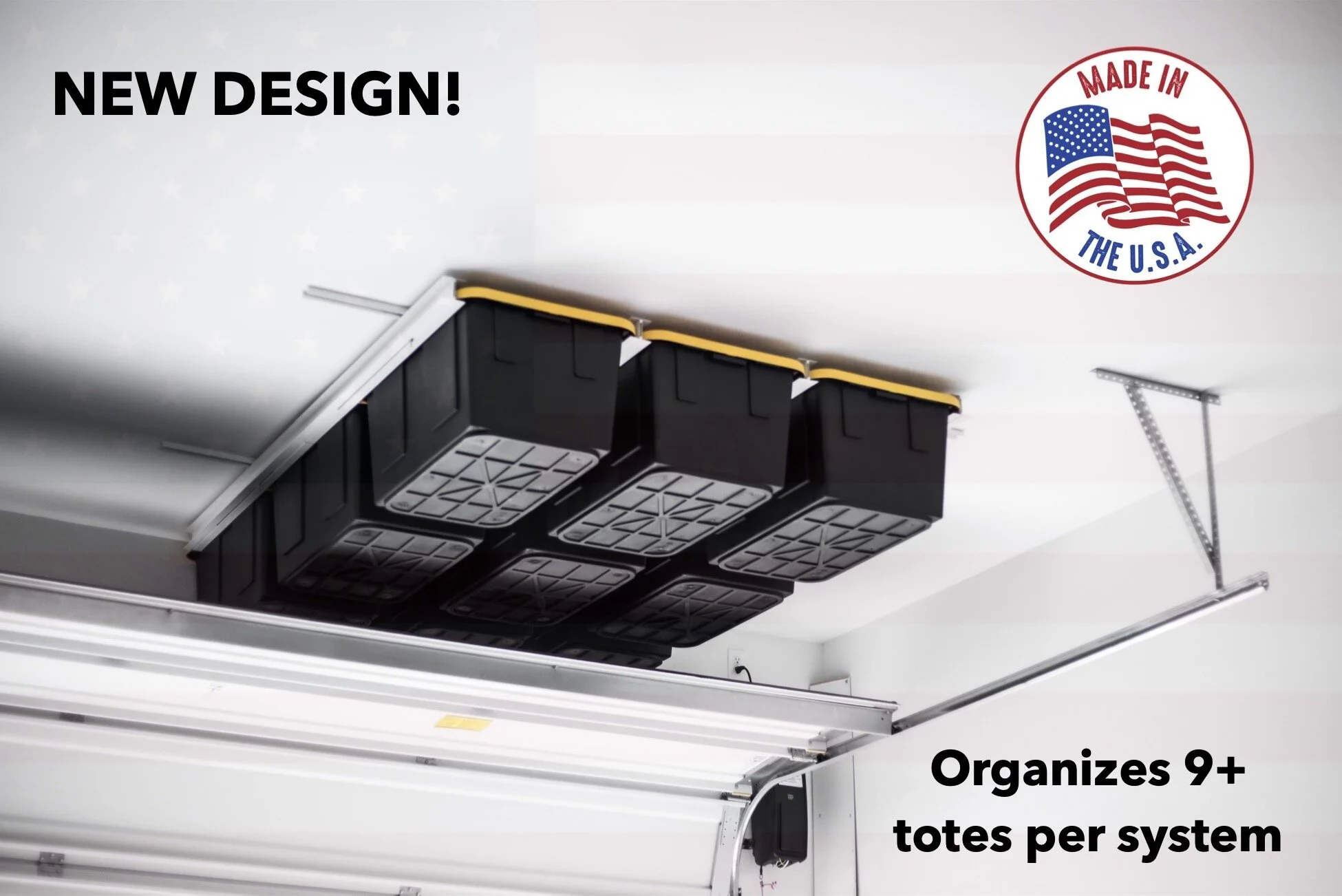 tote slide ceiling storage