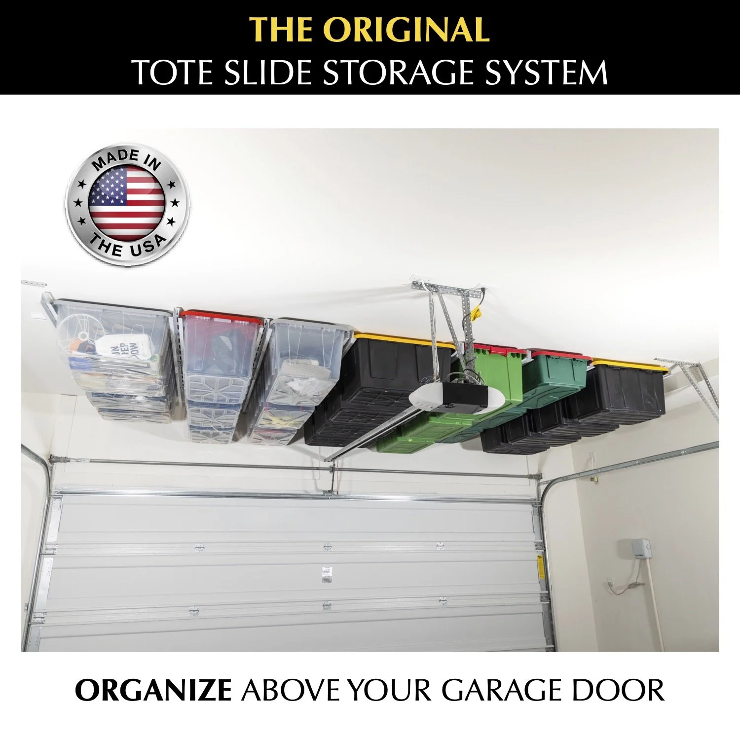 Ceiling SAM® Tote Slide Pro CeilingMounted Storage for 915 Totes