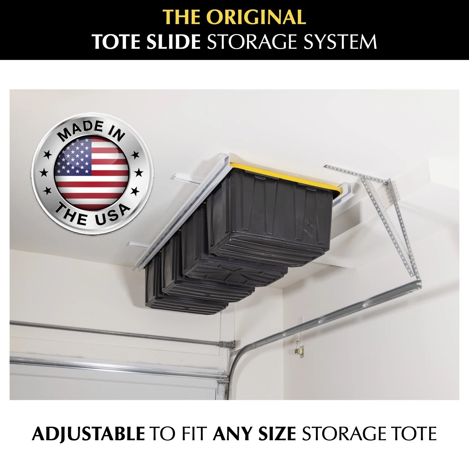 Ceiling SAM® Tote Slide Pro CeilingMounted Storage for 915 Totes