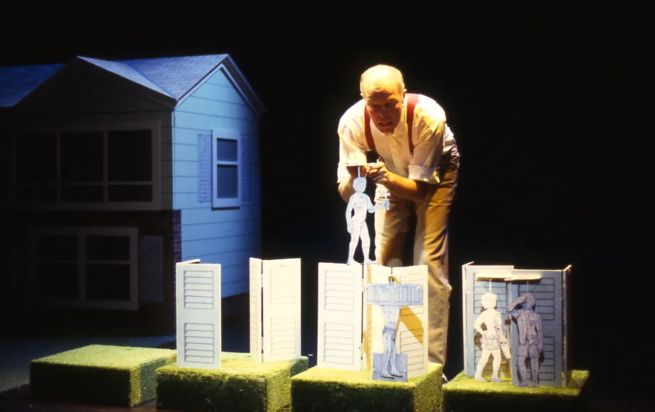 EVERYDAY USES FOR SIGHT Nos. 3 & 7 (2000) Everyday Uses for Sight is a pair of puppet pieces that examines the personal, emotional, political intellectual and sociological ramifications of the sense of sight: How and why we see, do no