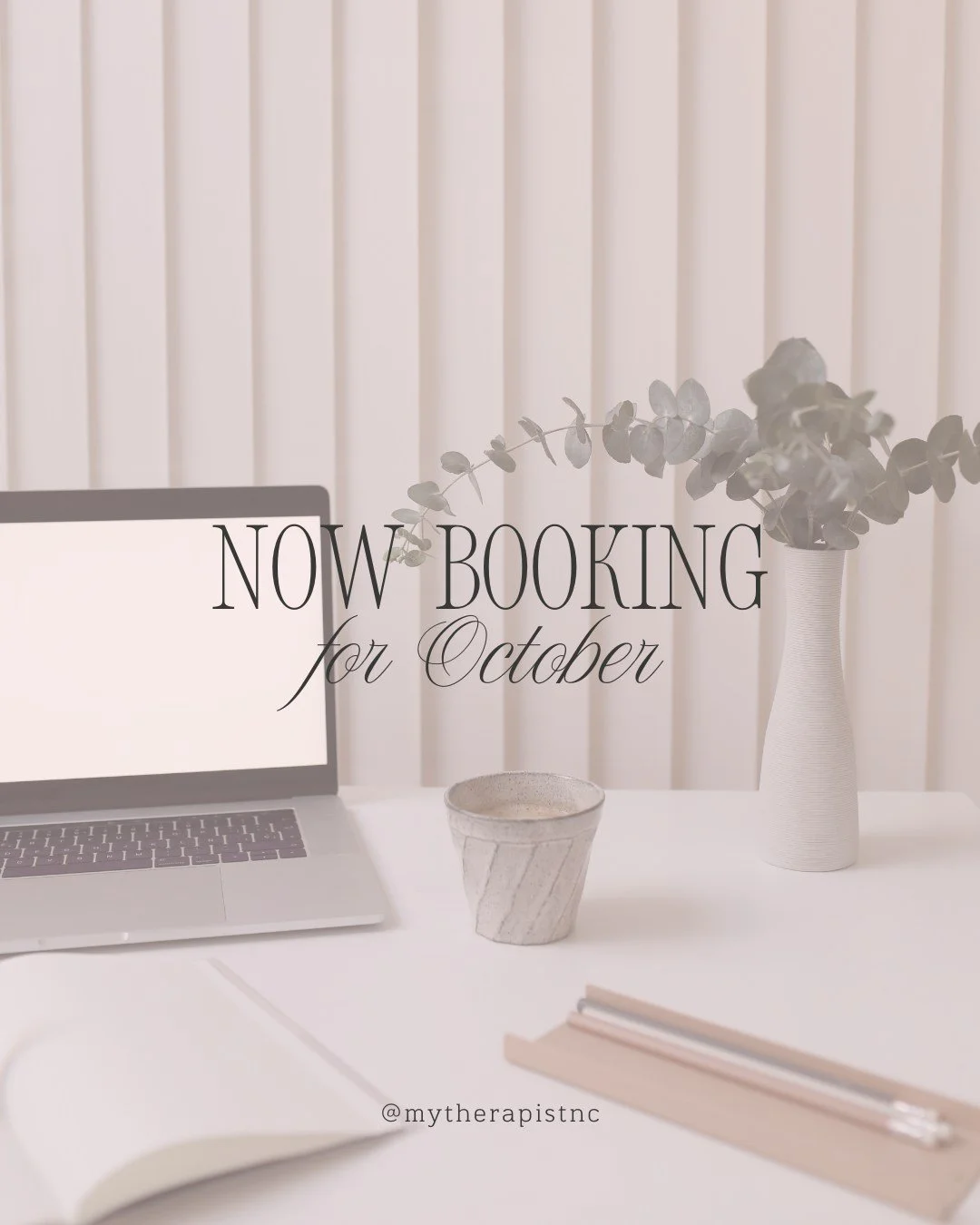 🍂 Now Booking for October! 🍂
Start your fall wellness journey with compassionate, personalized care&mdash;appointments are filling fast! 💛

📅 Book your spot today

#MyTherapistNC #RaleighTherapy #MentalHealthMatters