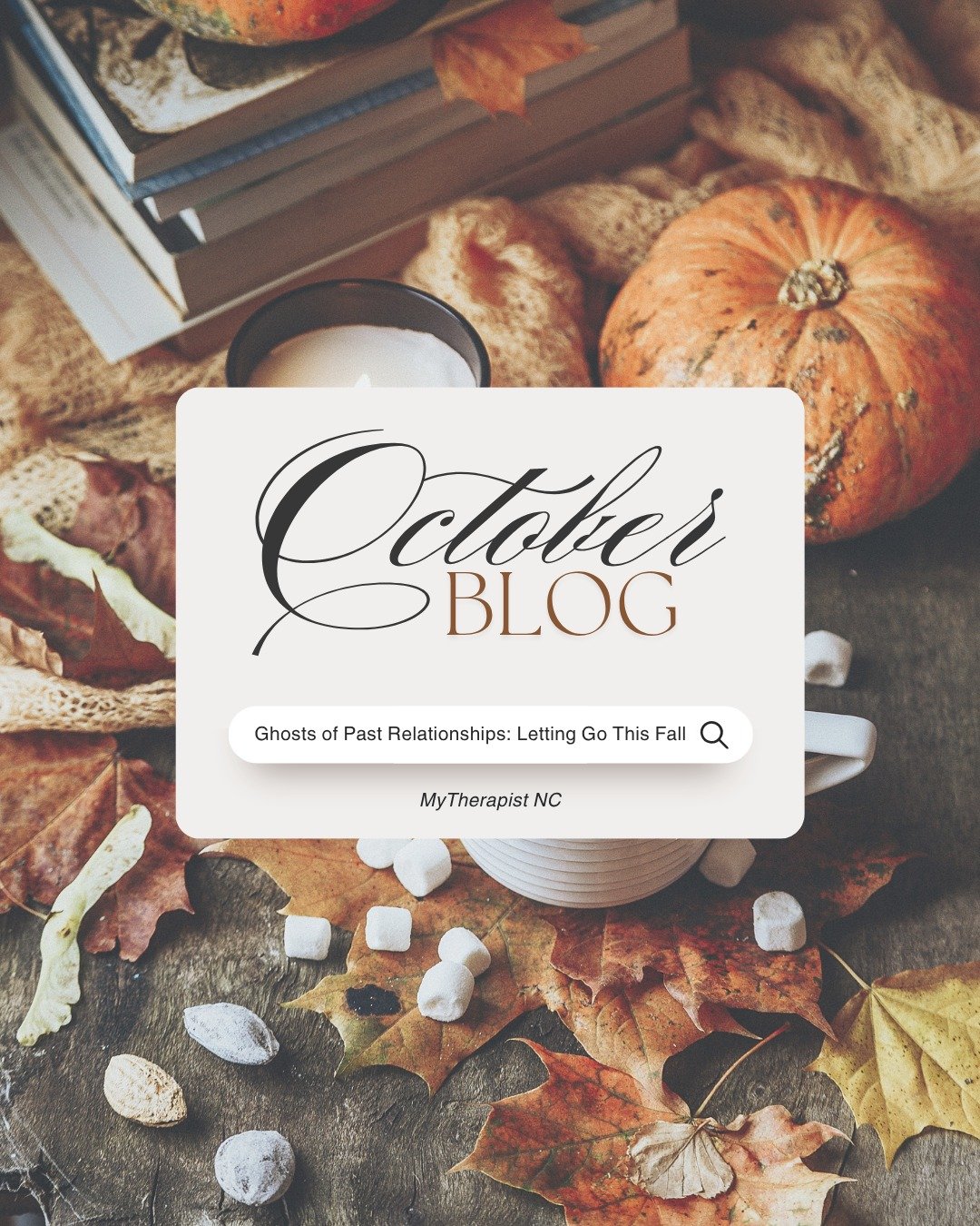 Let this fall be a gentle reminder: healing requires both reflection and release🍁 Read the new blog using the link here: https://mytherapistnc.org/blog/ghosts-of-past-relationships-letting-go-this-fall 

#FallSzn #Healing #MyTherapist