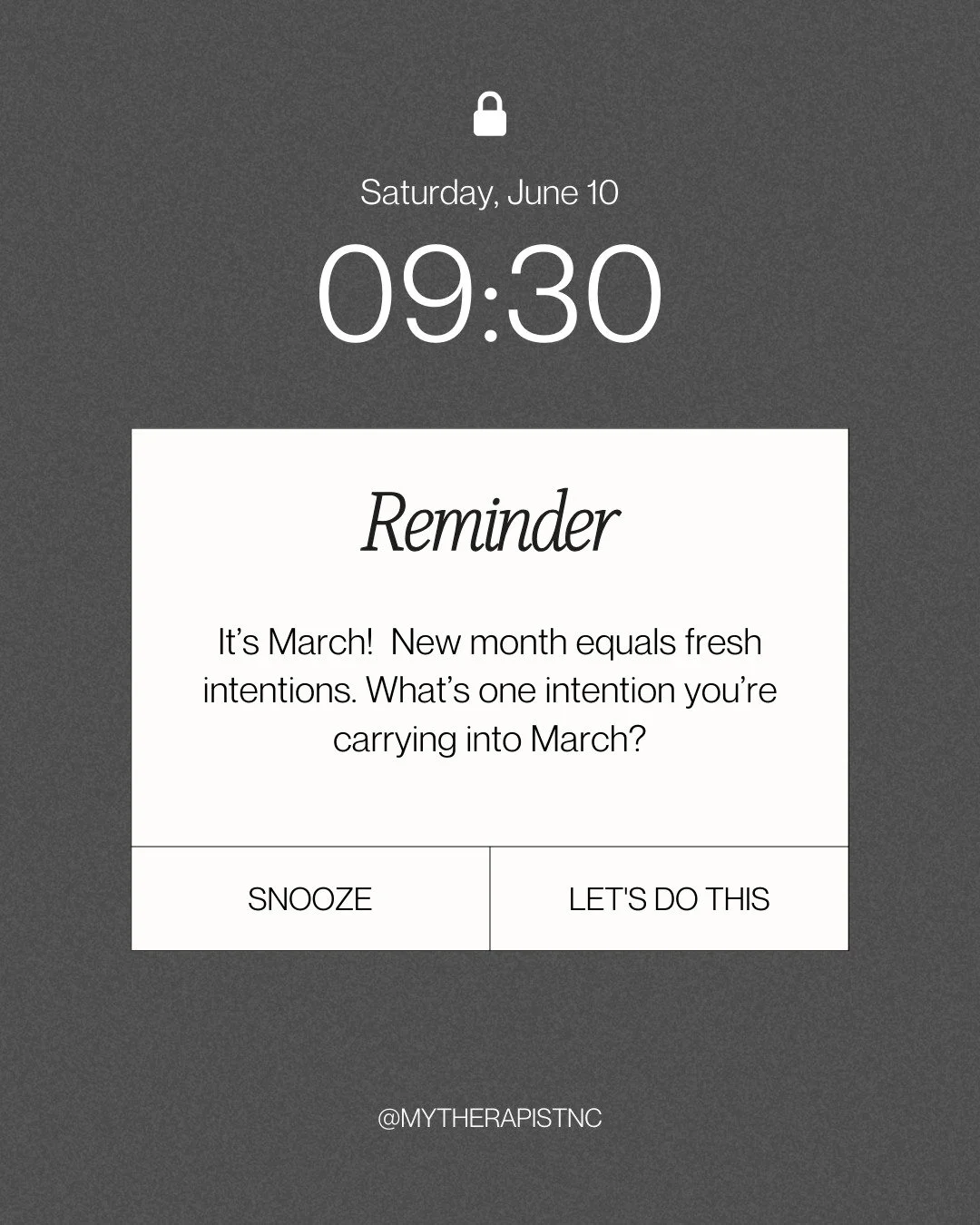 March is a gentle turning point, not quite winter, not fully spring. 

What&rsquo;s one intention you&rsquo;re carrying into March? 💛 

#MyTherapistNC #Therapy #RaleighTherapist #MentalHealthMatters