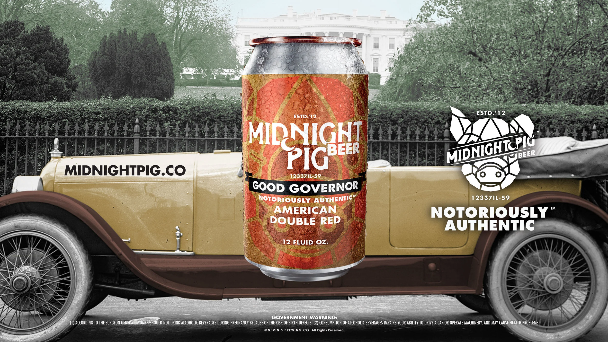 MIDNIGHT PIG BEER - BRAND CAMPAIGN - GOOD GOVERNOR - AMERICAN DOUBLE ALE