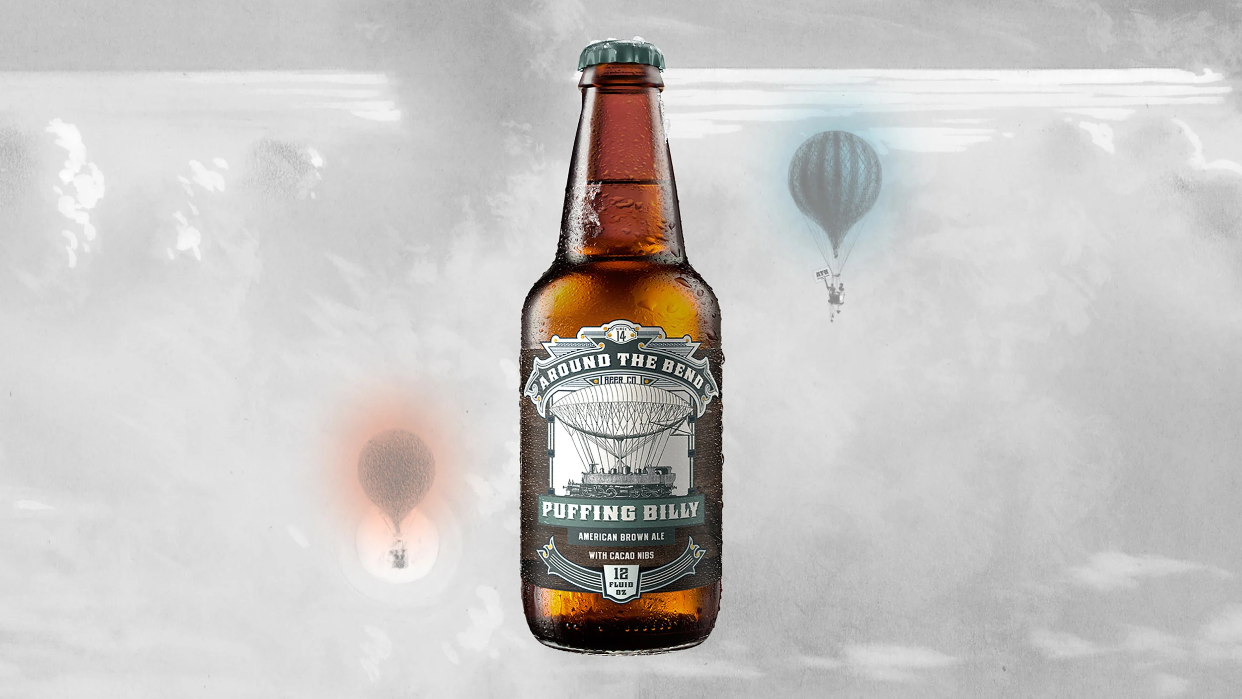 ATB BEER CO. - PACKAGING - PUFFING BILLY - AMERICAN BROWN ALE