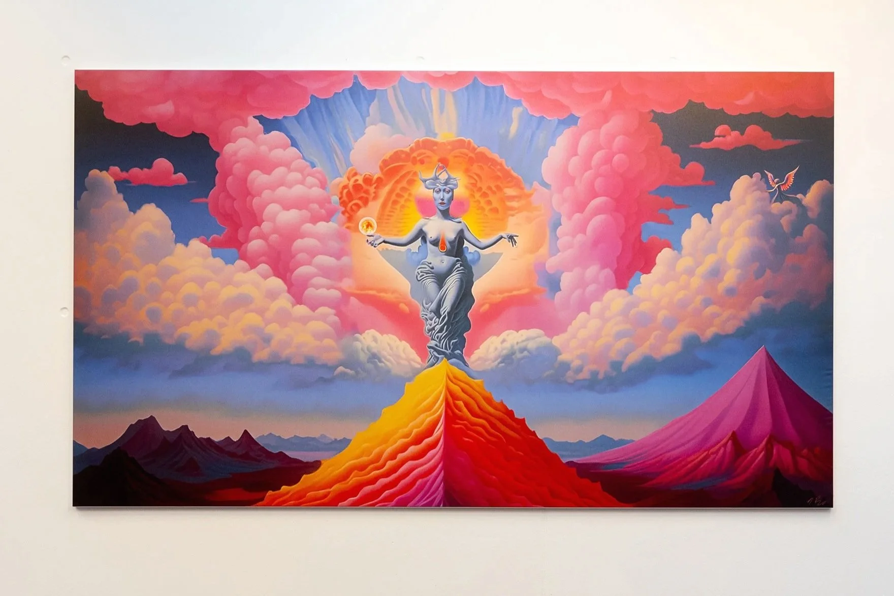 Absolute Union 
118 x 66 in AirTex print
Digital painting, generative AI and manual composition