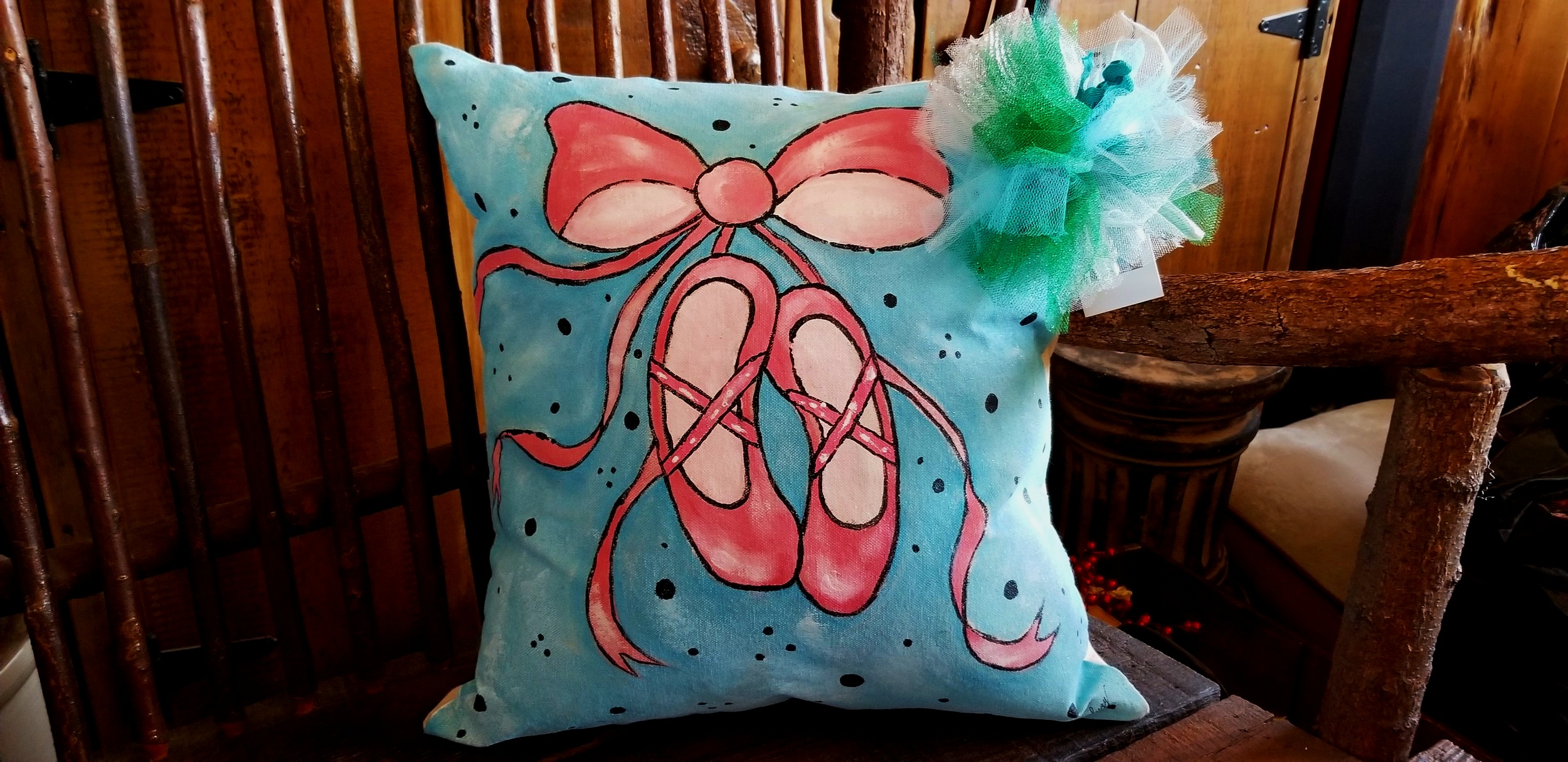 Hand painted canvas pillows — Suzy's Fine Art