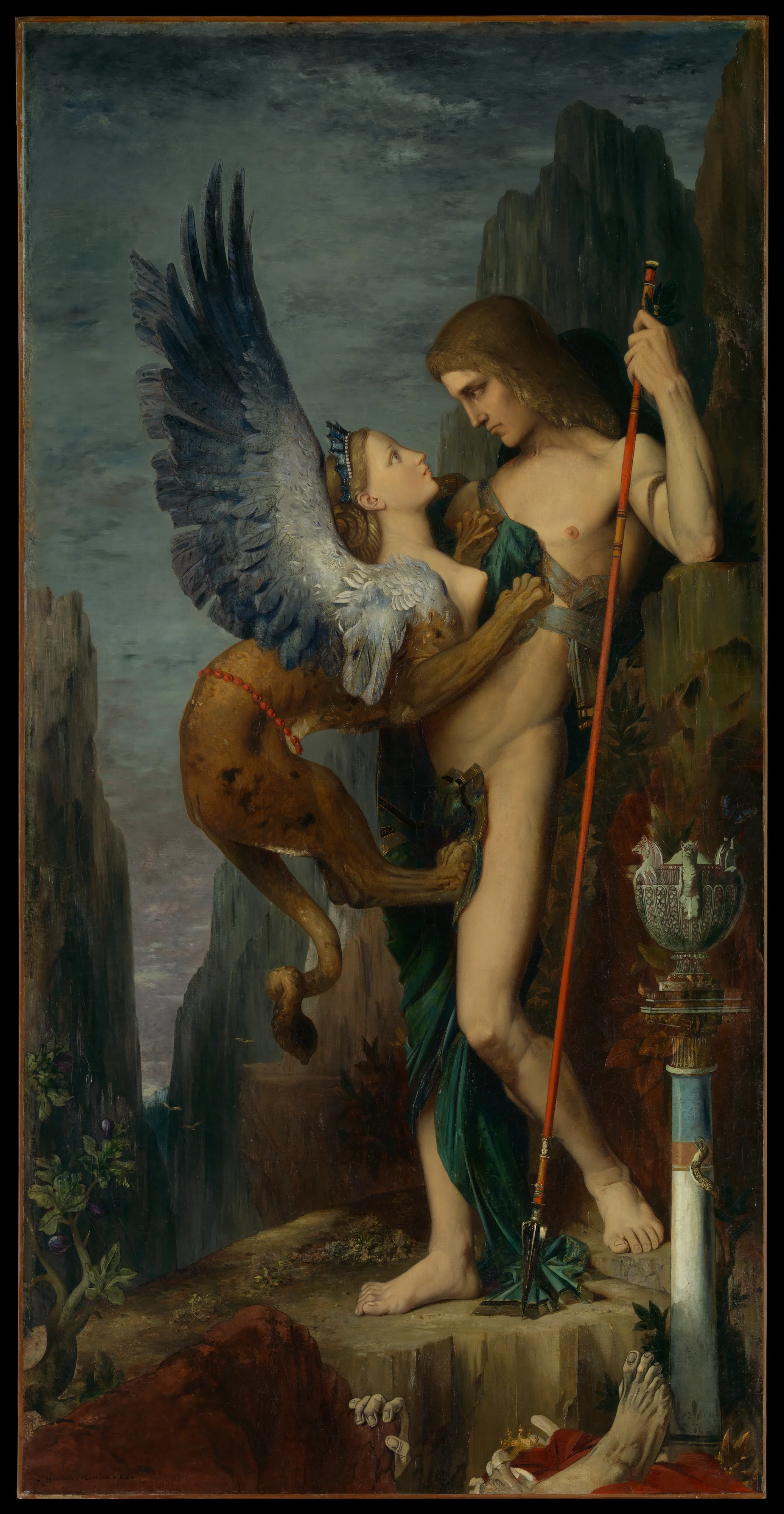 Gustave Moreau, Oedipus and the Sphinx, 1864.